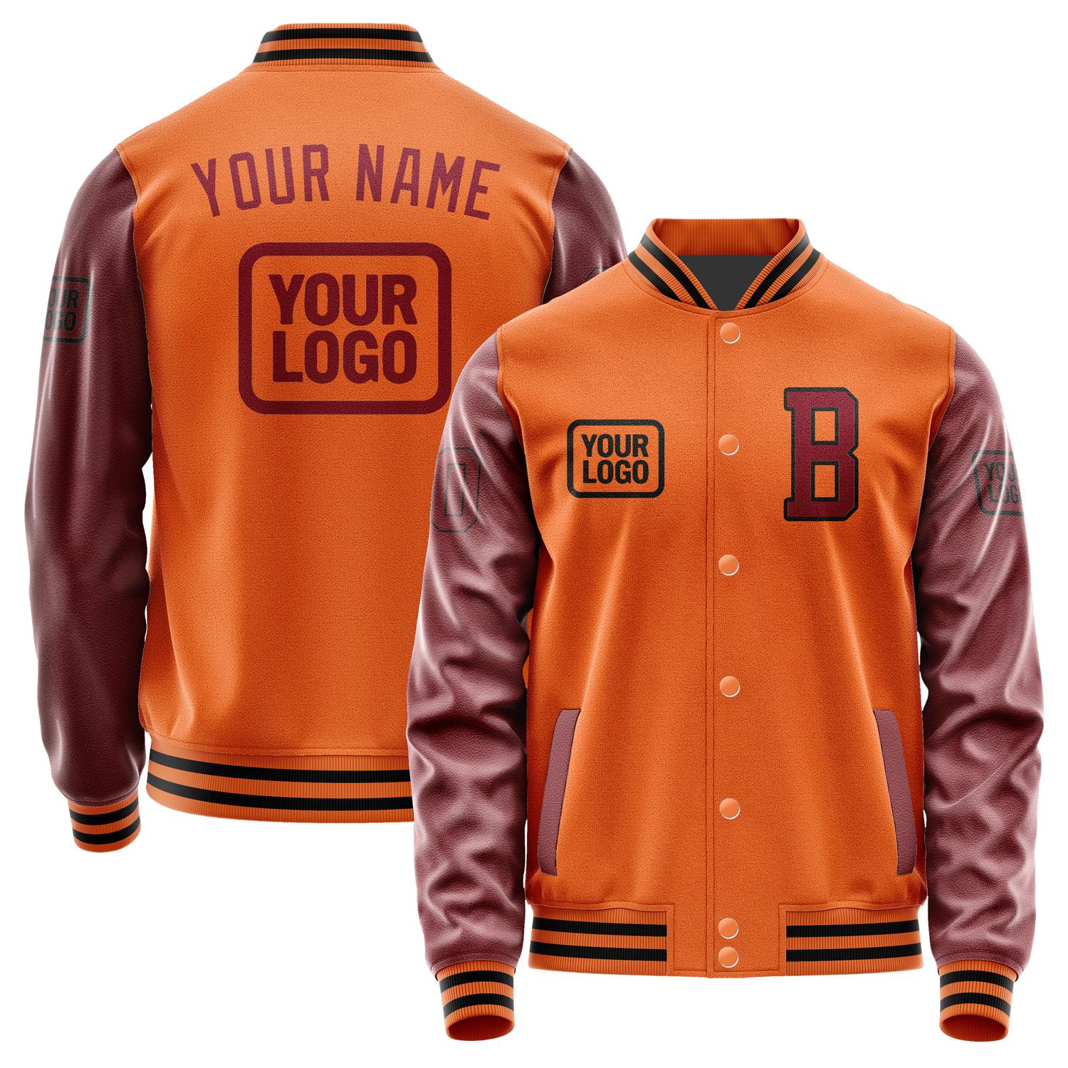 Custom Orange Crimson Red Jacket JA282815281717151517