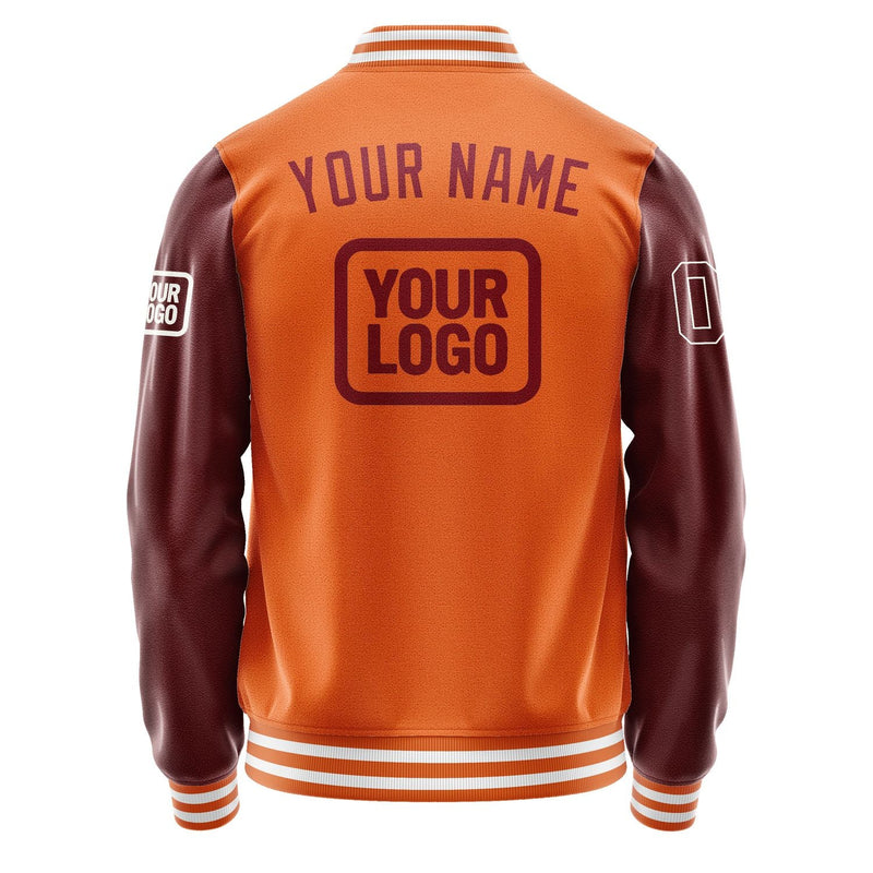 Custom Orange Crimson Red Jacket JA282815281818151518