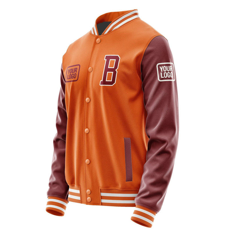 Custom Orange Crimson Red Jacket JA282815281818151518
