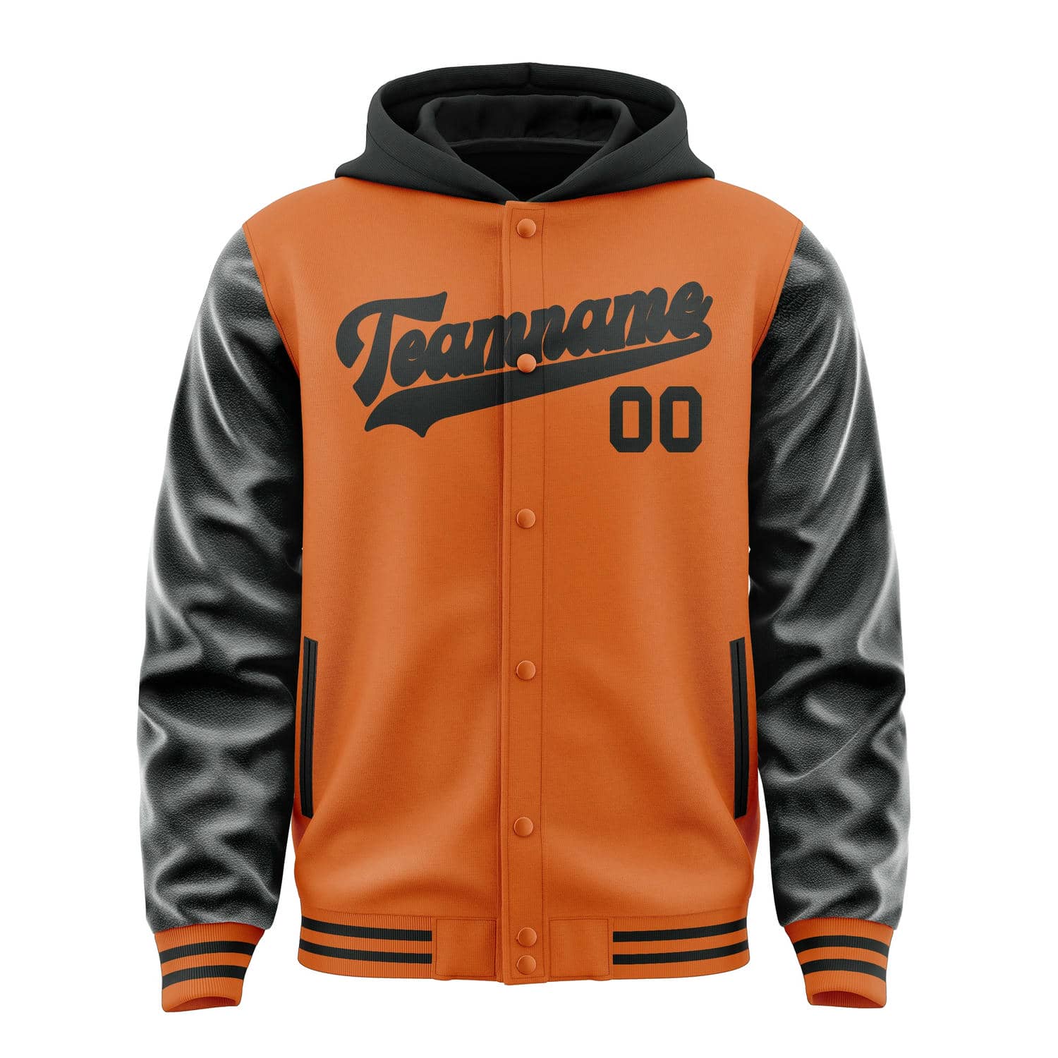 Custom Orange Black Jacket