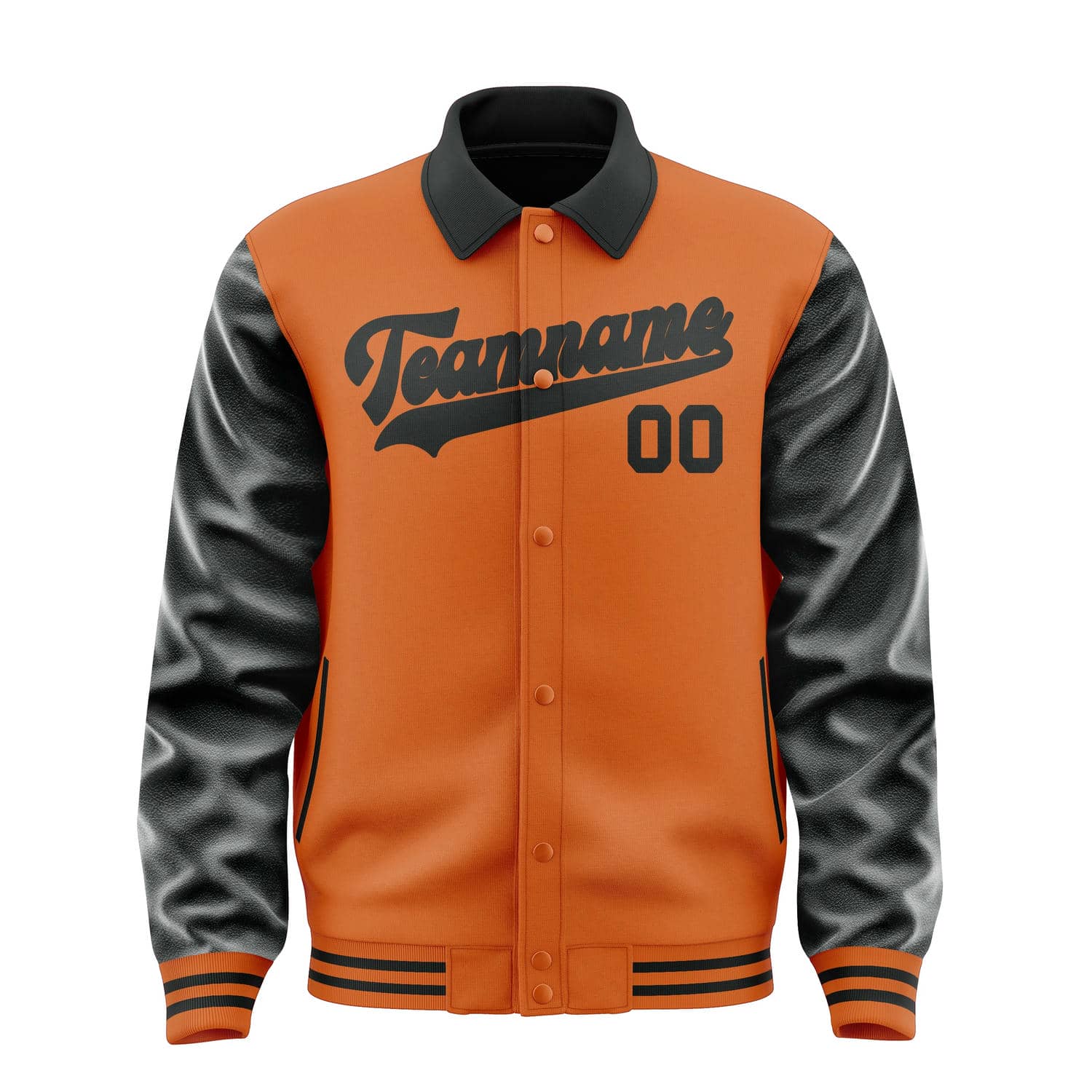Custom Orange Black Jacket