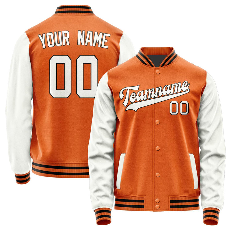 Custom Orange White Jacket JA2828182817B31718