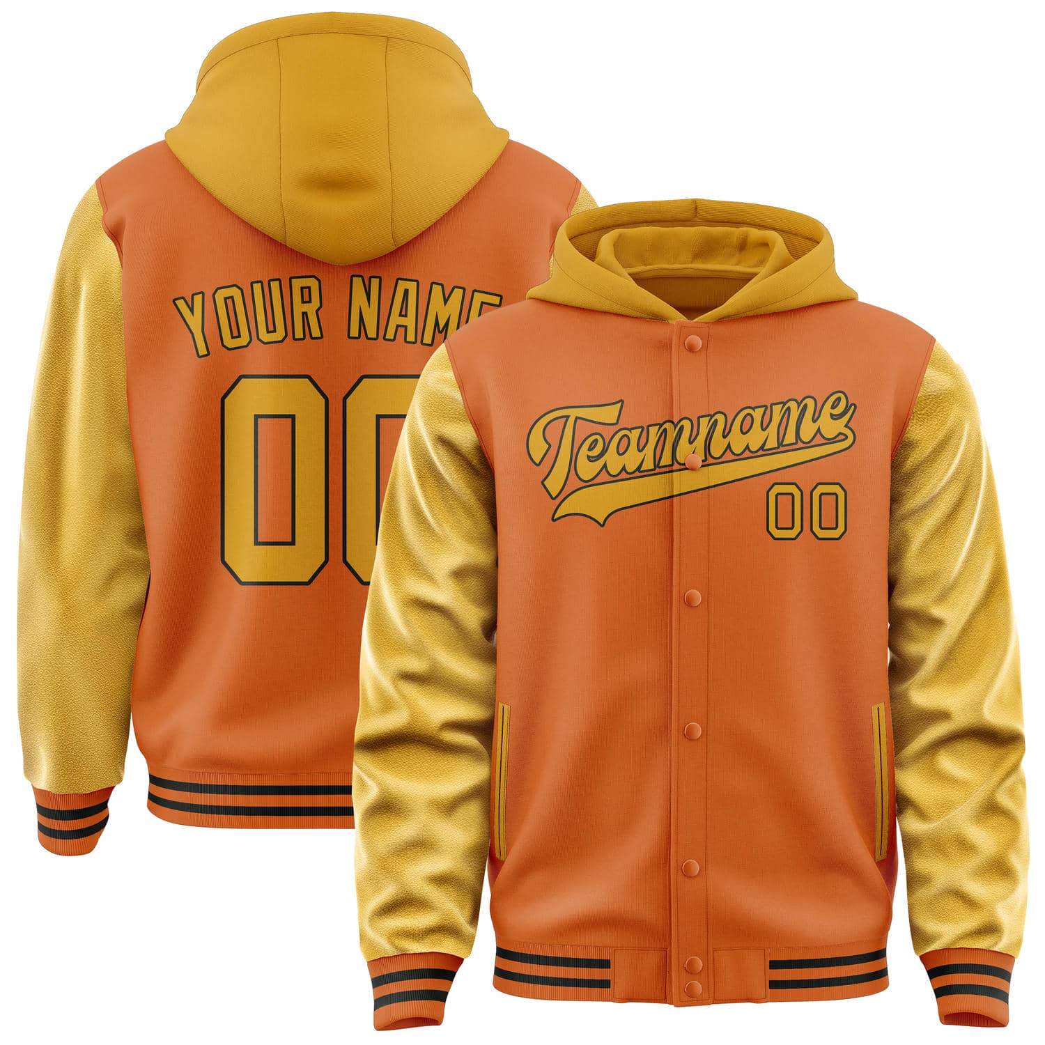 Custom Orange Yellow Jacket