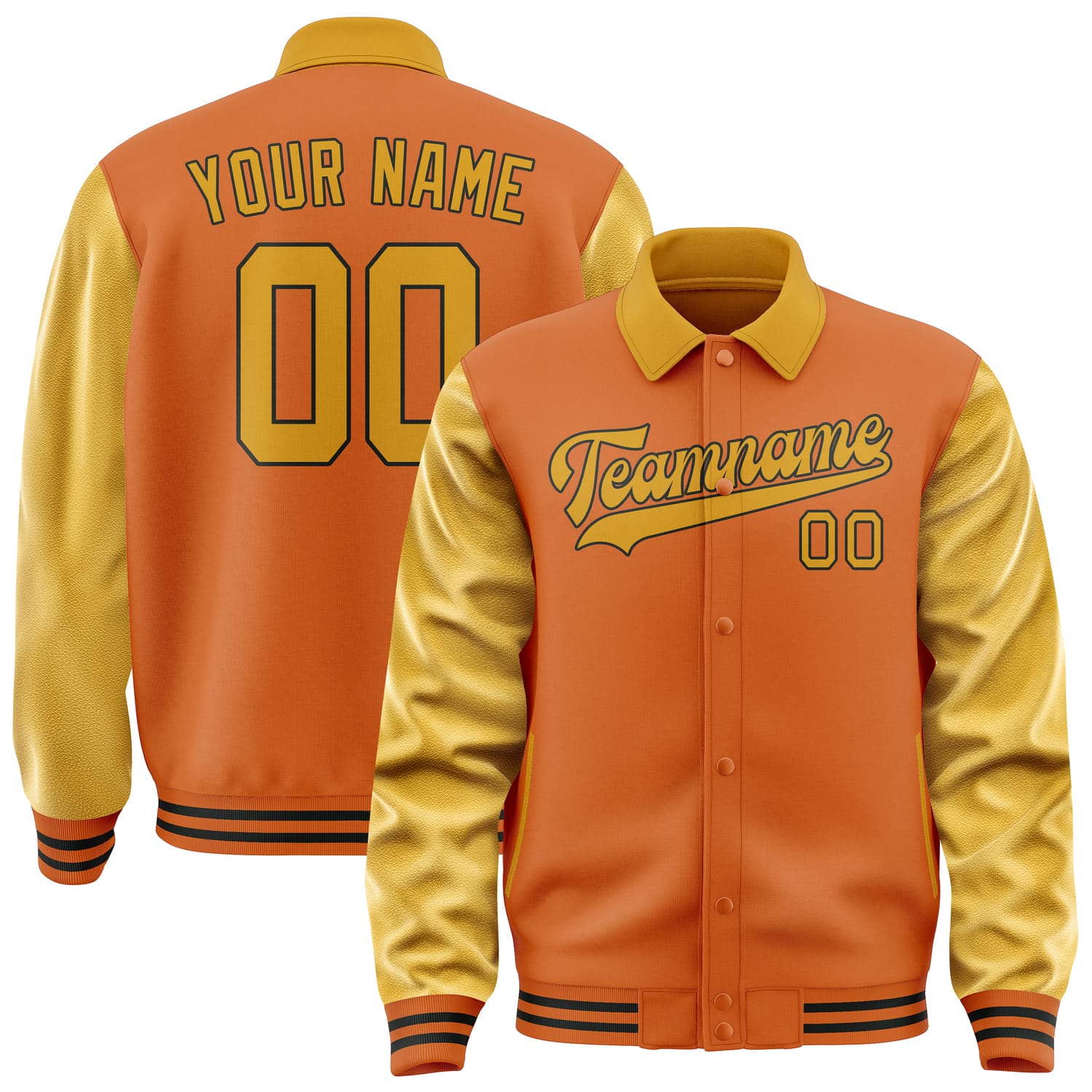 Custom Orange Yellow Jacket