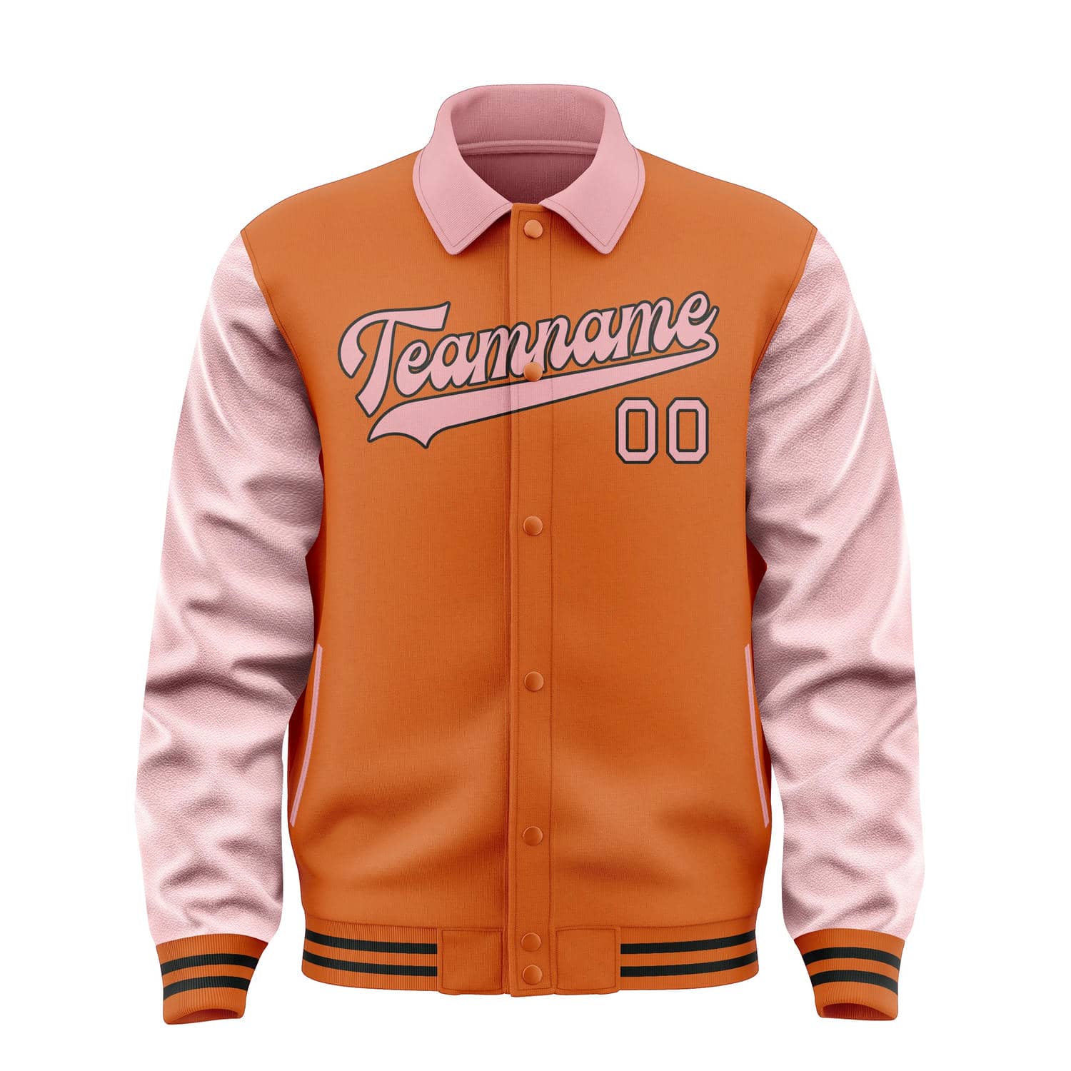 Custom Orange Light Pink Jacket