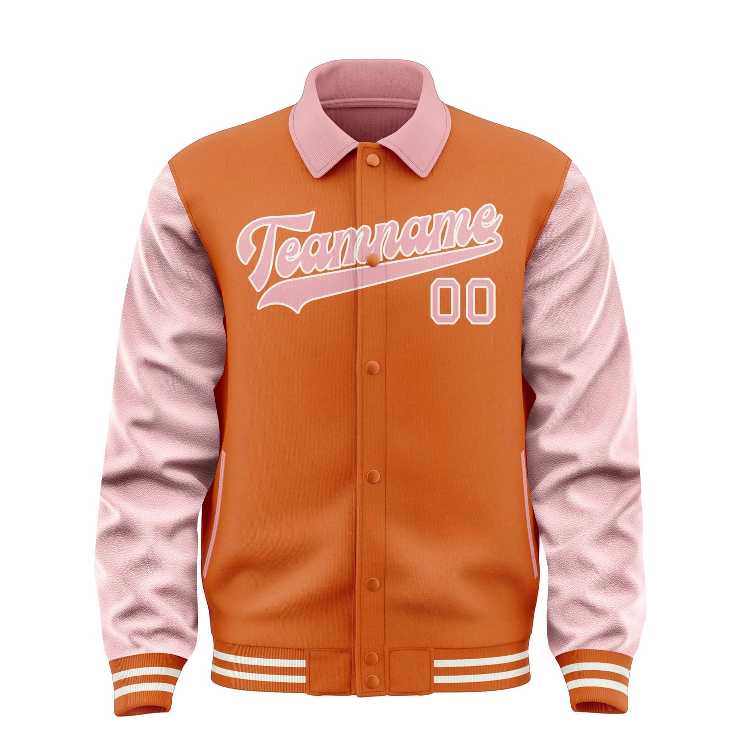 Custom Orange Light Pink Jacket