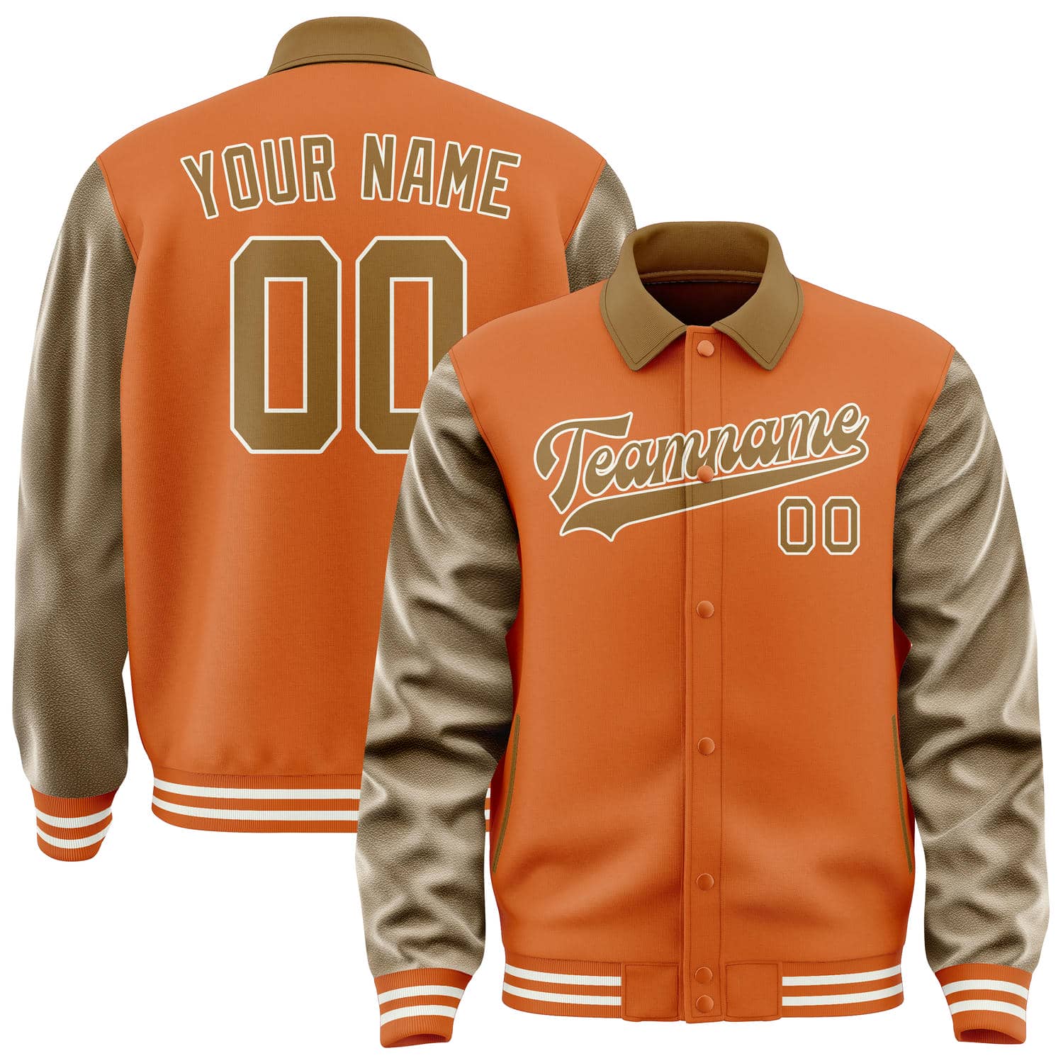 Custom Orange Khaki Jacket