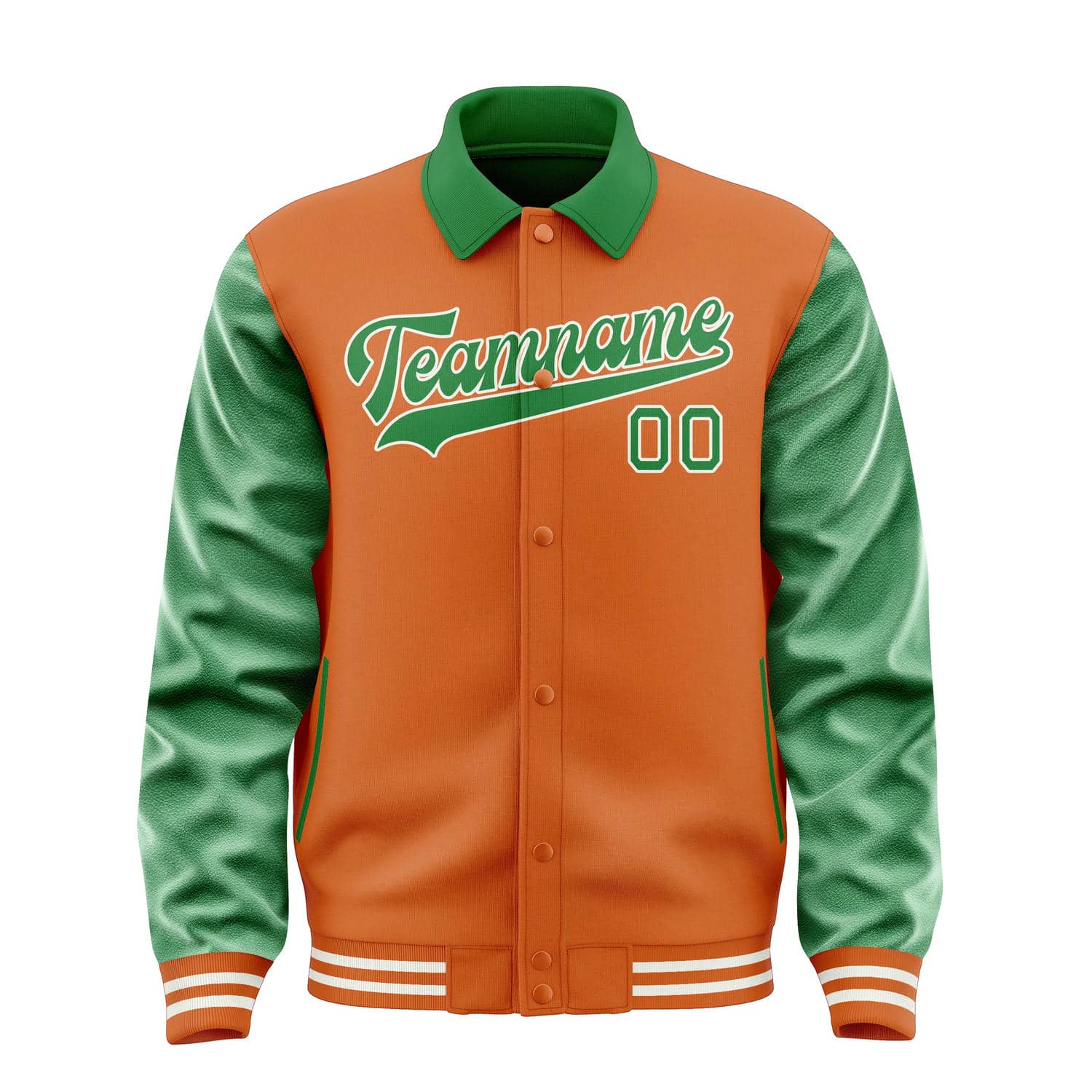Custom Orange Emerald Green Jacket