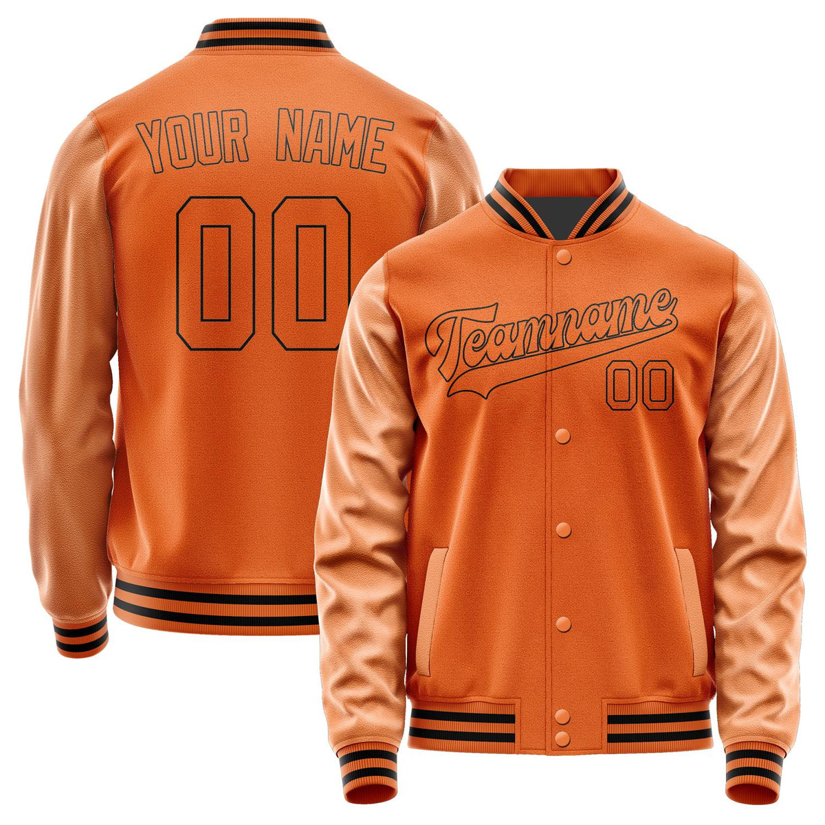 Custom Orange Orange Jacket JA2828282817B31728