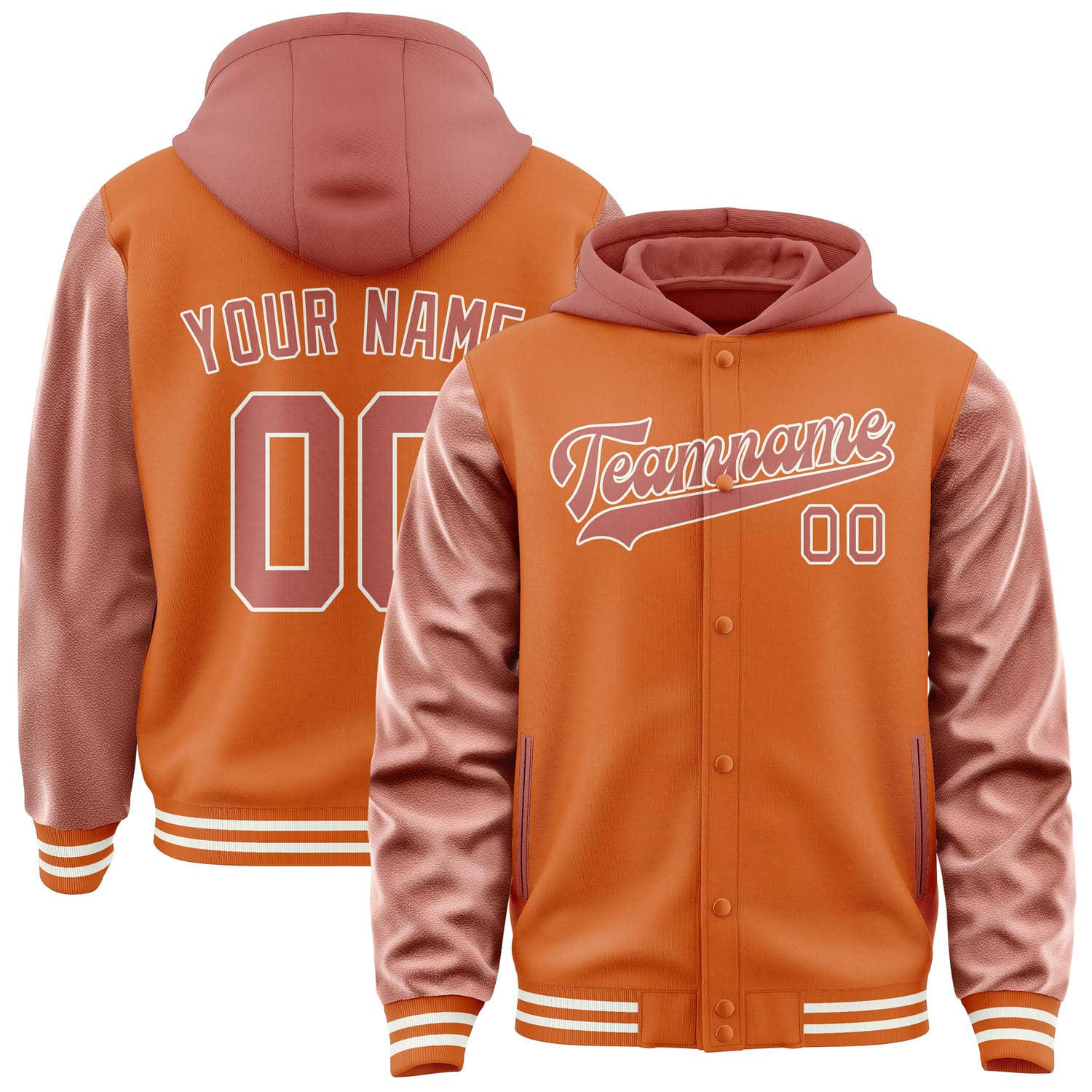 Custom Orange Copper Rose Jacket