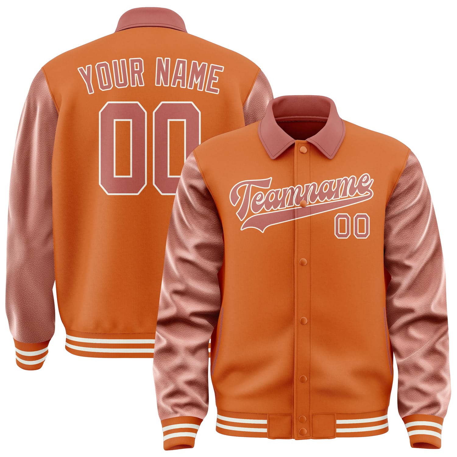 Custom Orange Copper Rose Jacket