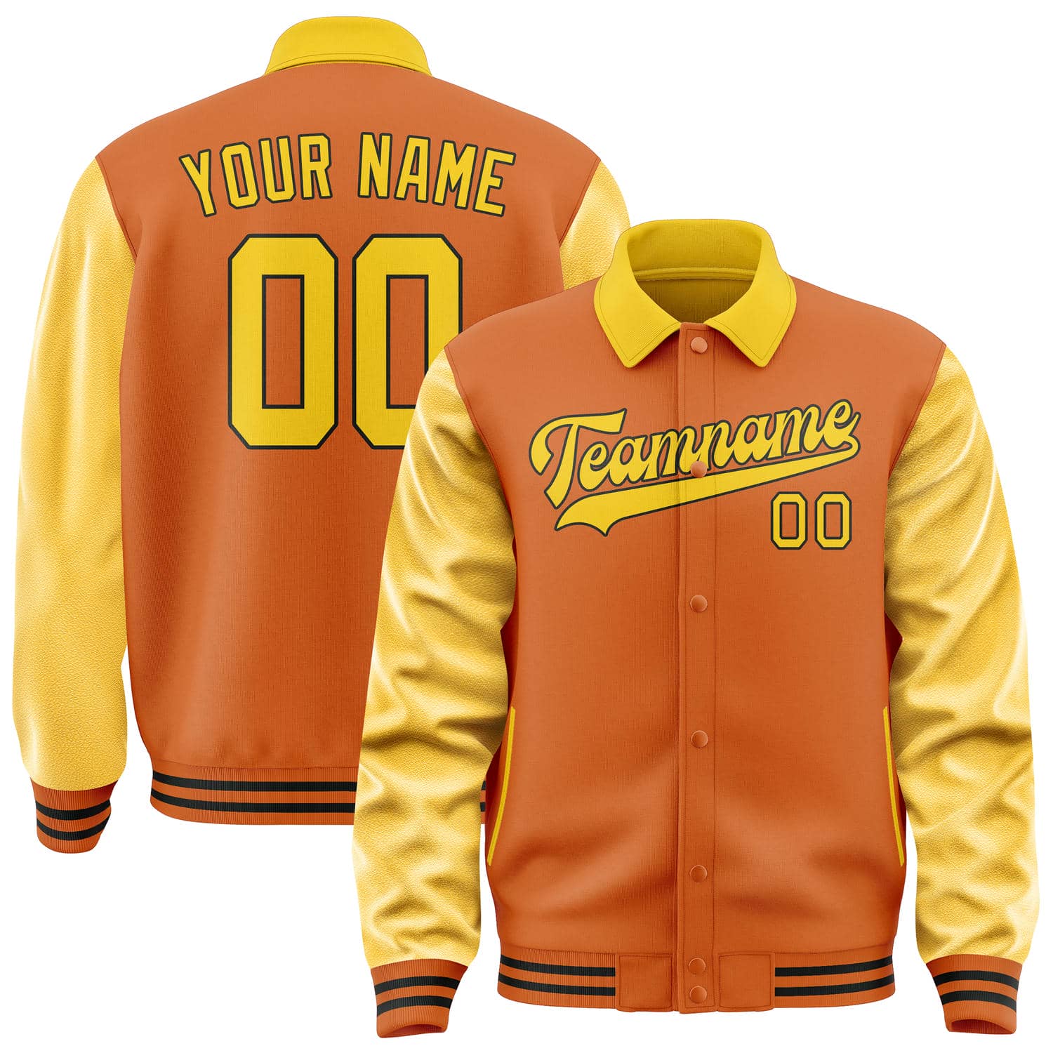 Custom Orange Gold Jacket