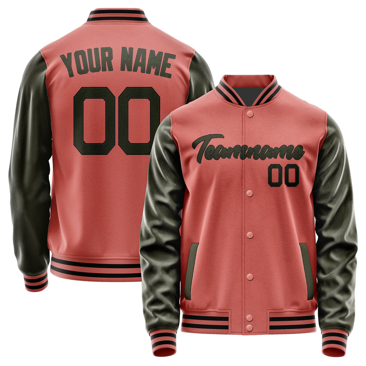 Custom Copper Rose Olive Jacket JA2929022917B21702