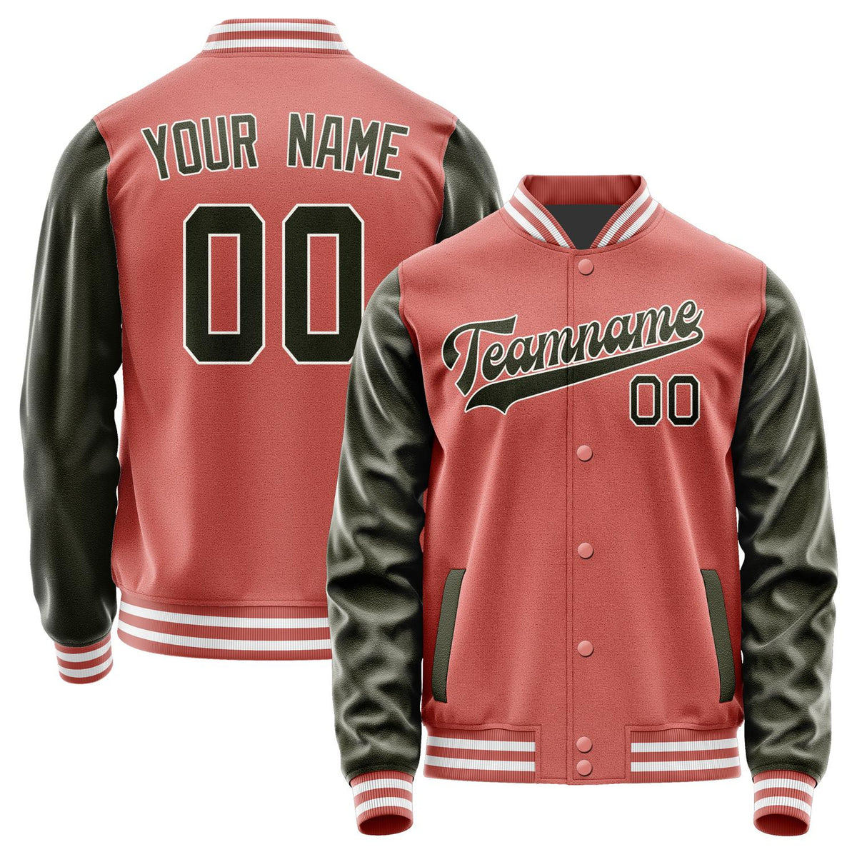 Custom Copper Rose Olive Jacket JA2929022918B31802