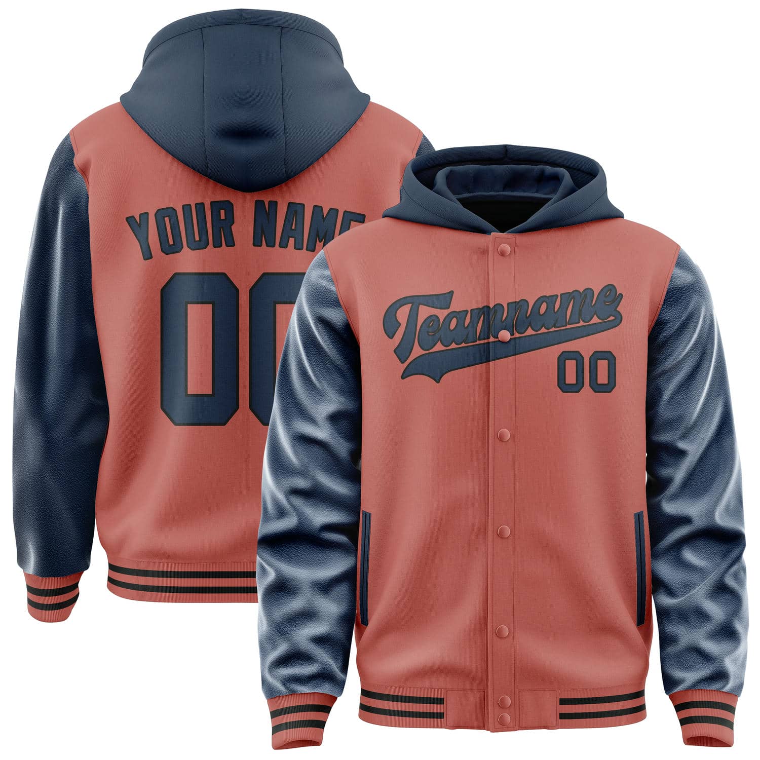 Custom Copper Rose Blue Jacket