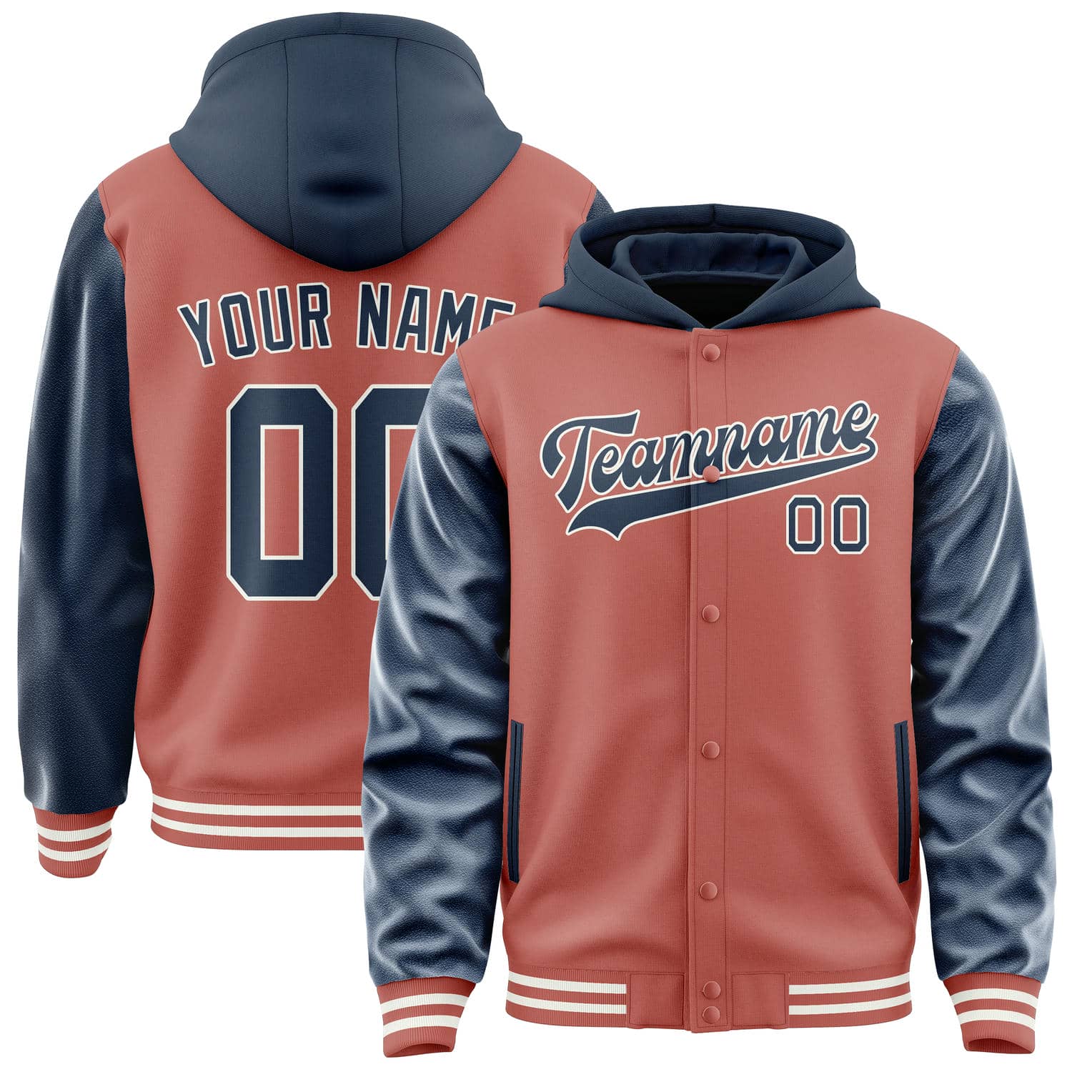Custom Copper Rose Blue Jacket