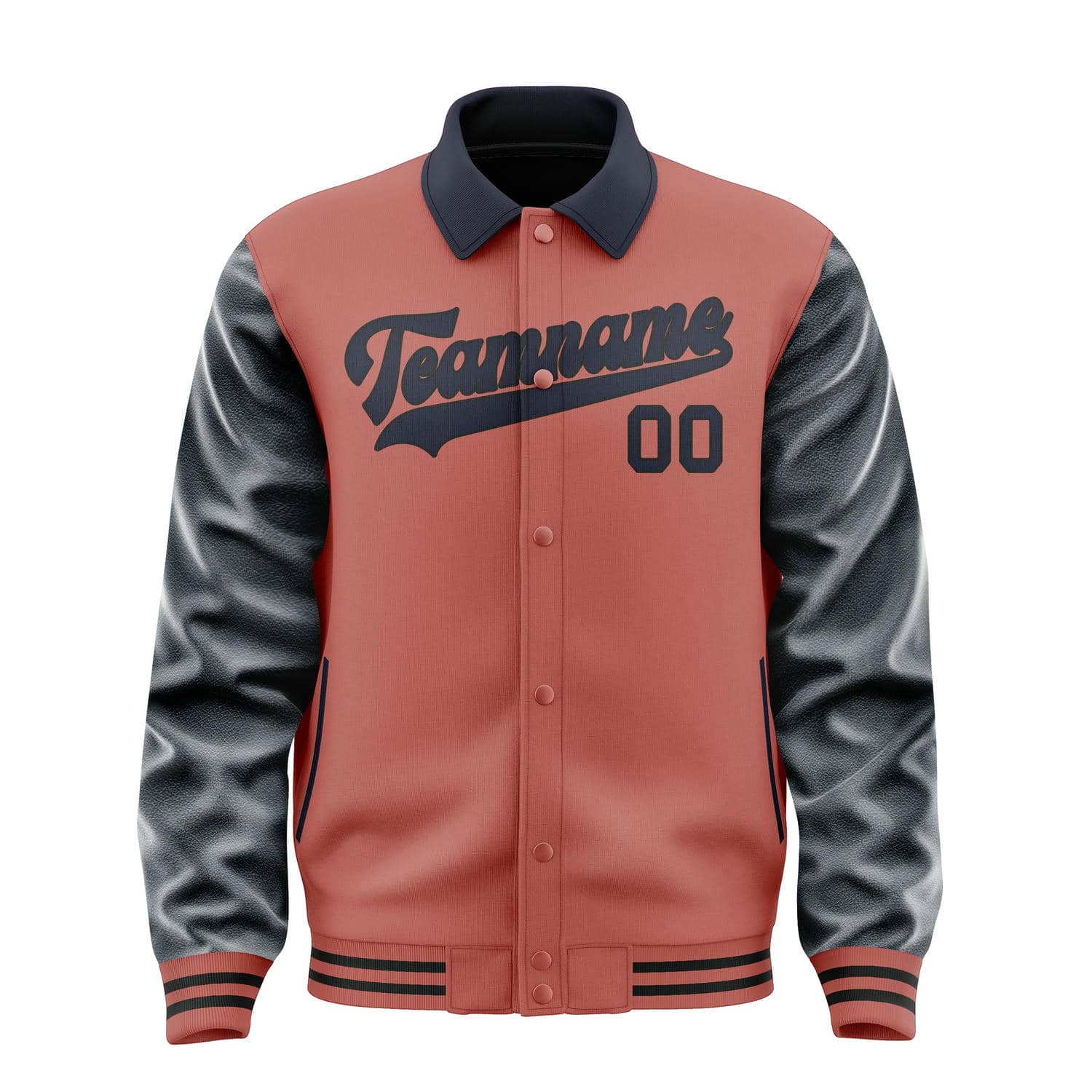 Custom Copper Rose Navy Jacket