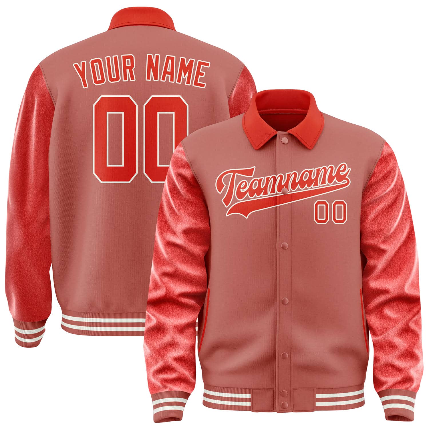 Custom Copper Rose Orange Red Jacket