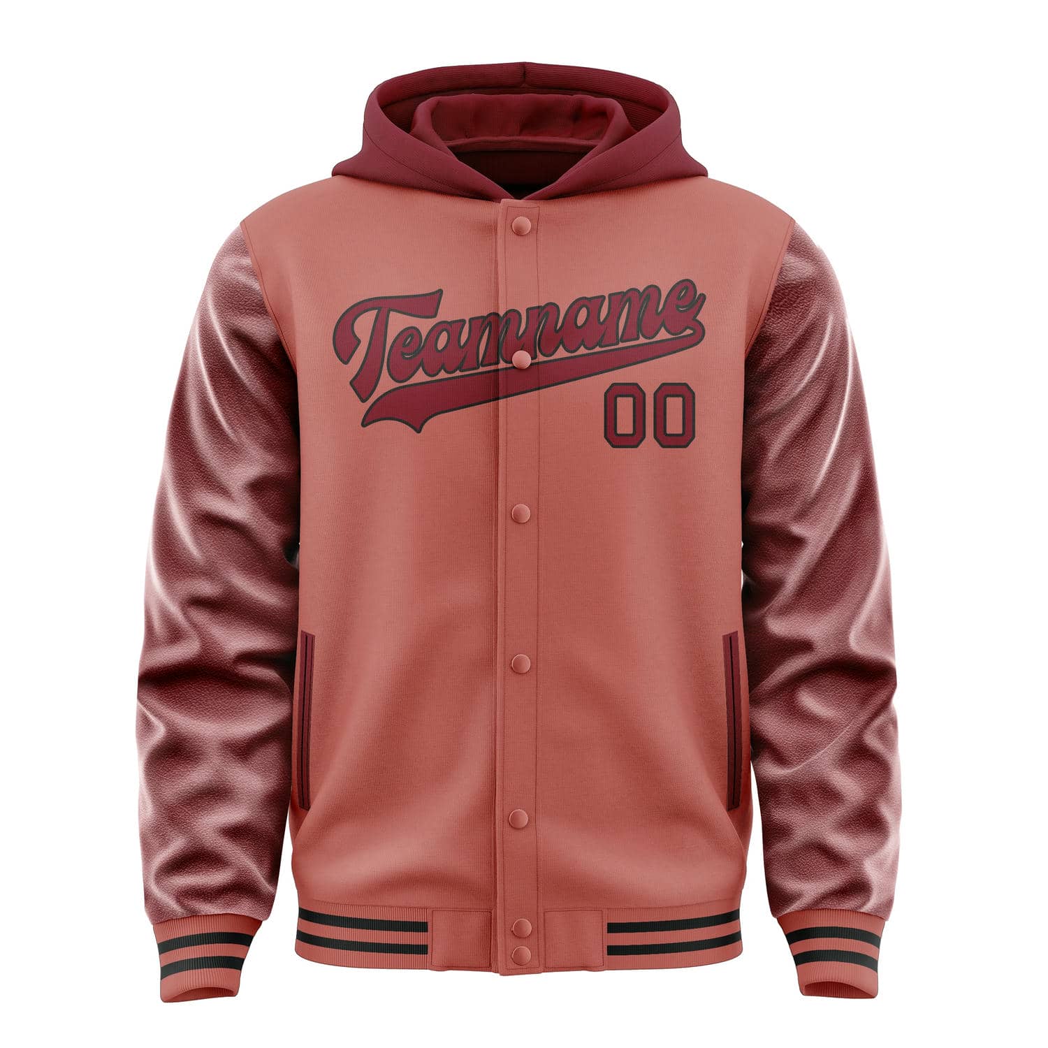 Custom Copper Rose Crimson Red Jacket