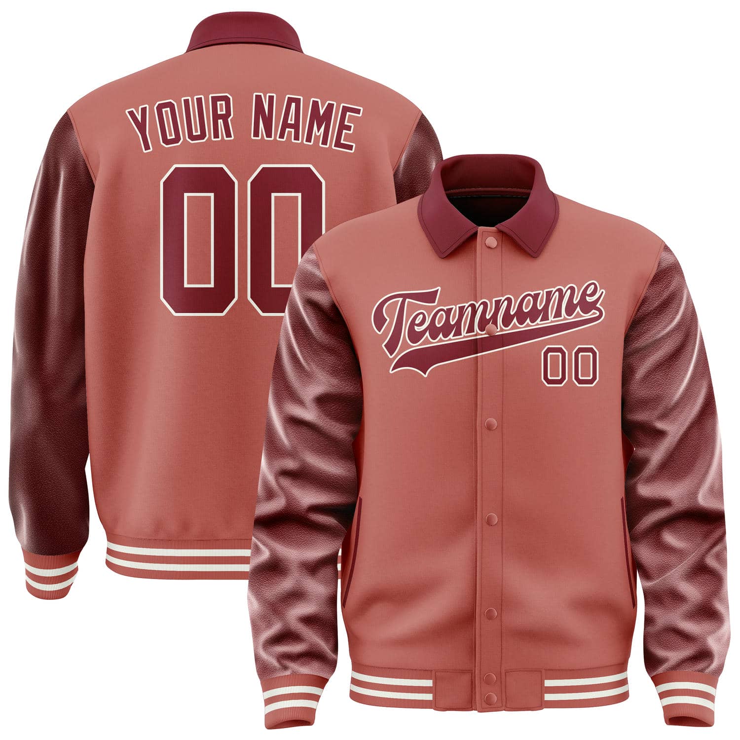 Custom Copper Rose Crimson Red Jacket