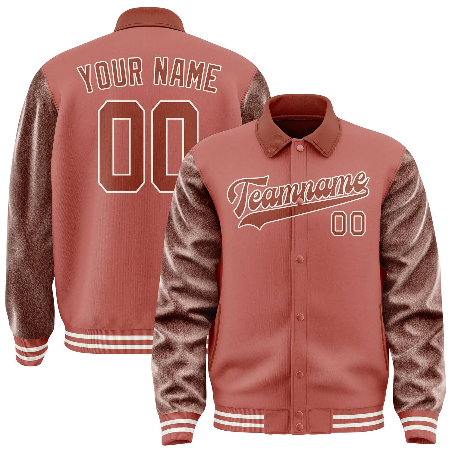 Custom Copper Rose Coral Red Jacket