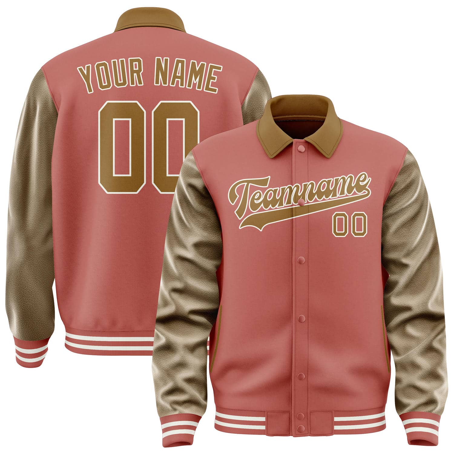 Custom Copper Rose Khaki Jacket