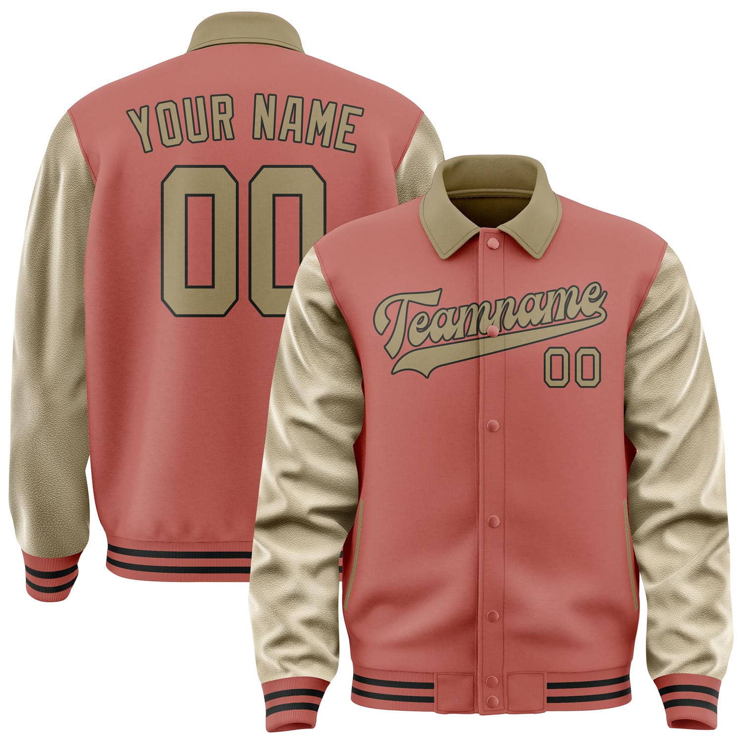 Custom Copper Rose Light Khaki Jacket