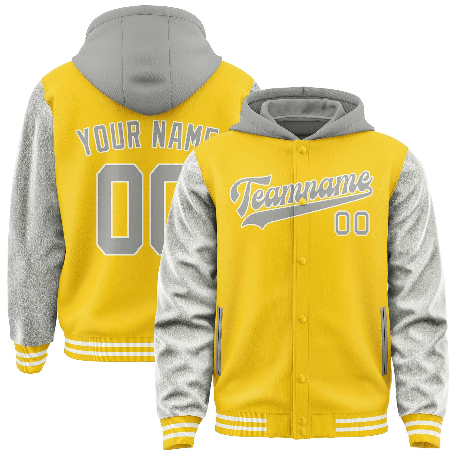 Custom Gold Gray Jacket