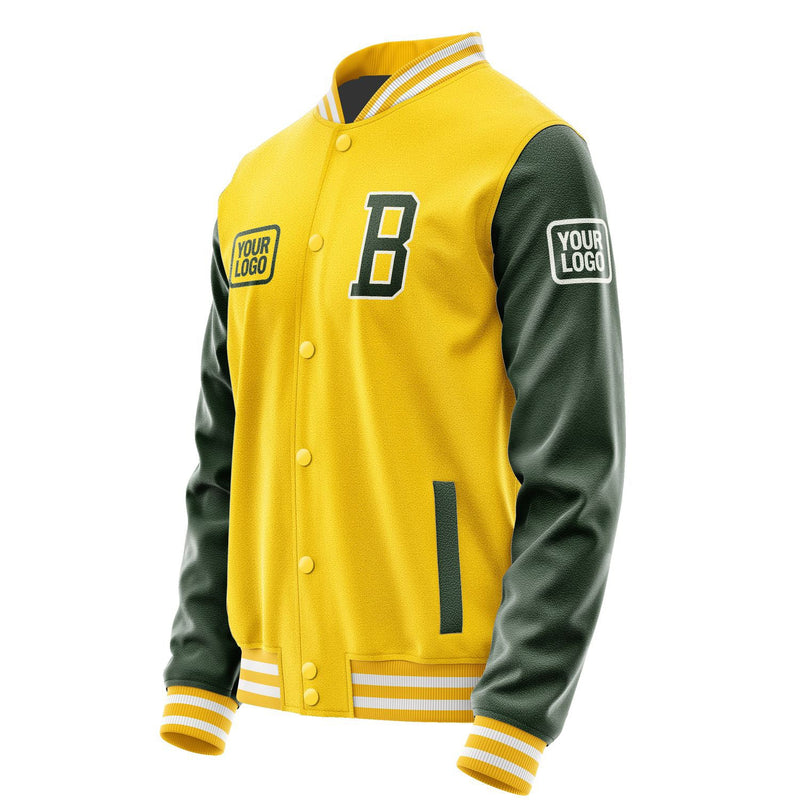 Custom Gold Dark Green Jacket JA303006301818060618