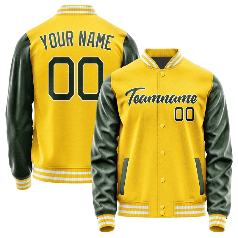 Custom Gold Dark Green Jacket JA3030063018B21806