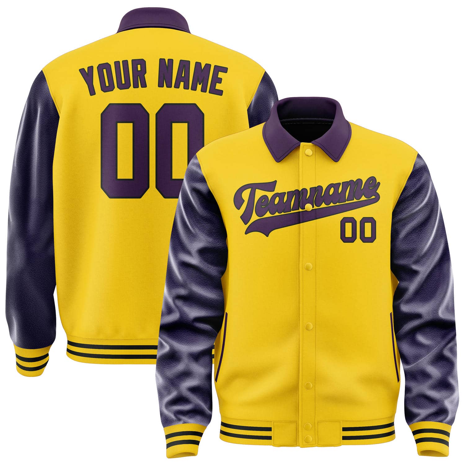 Custom Gold Purple Jacket