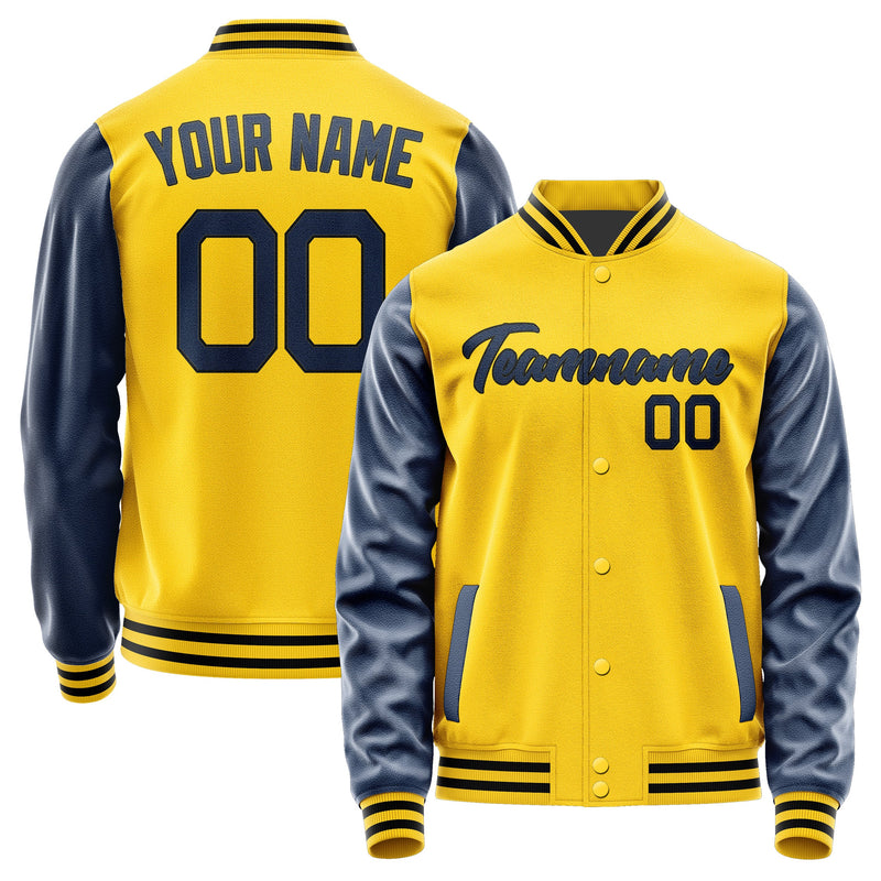 Custom Gold Blue Jacket JA3030103017B21710