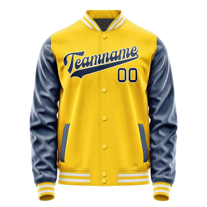 Custom Gold Blue Jacket JA3030103018B31810