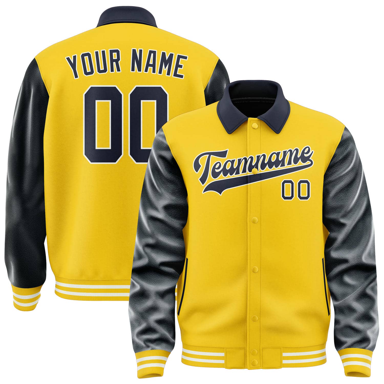 Custom Gold Navy Jacket