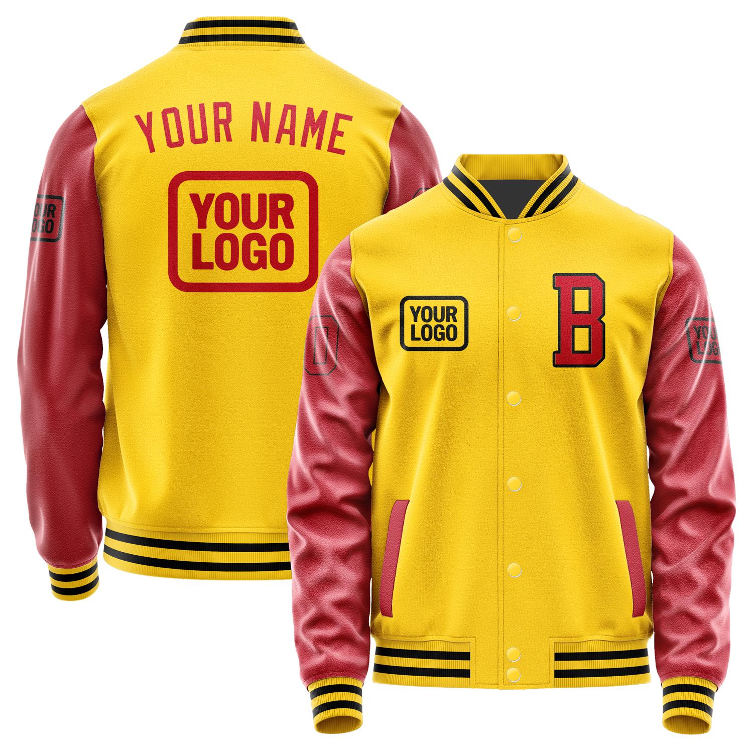 Custom Gold Red Jacket JA303014301717141417