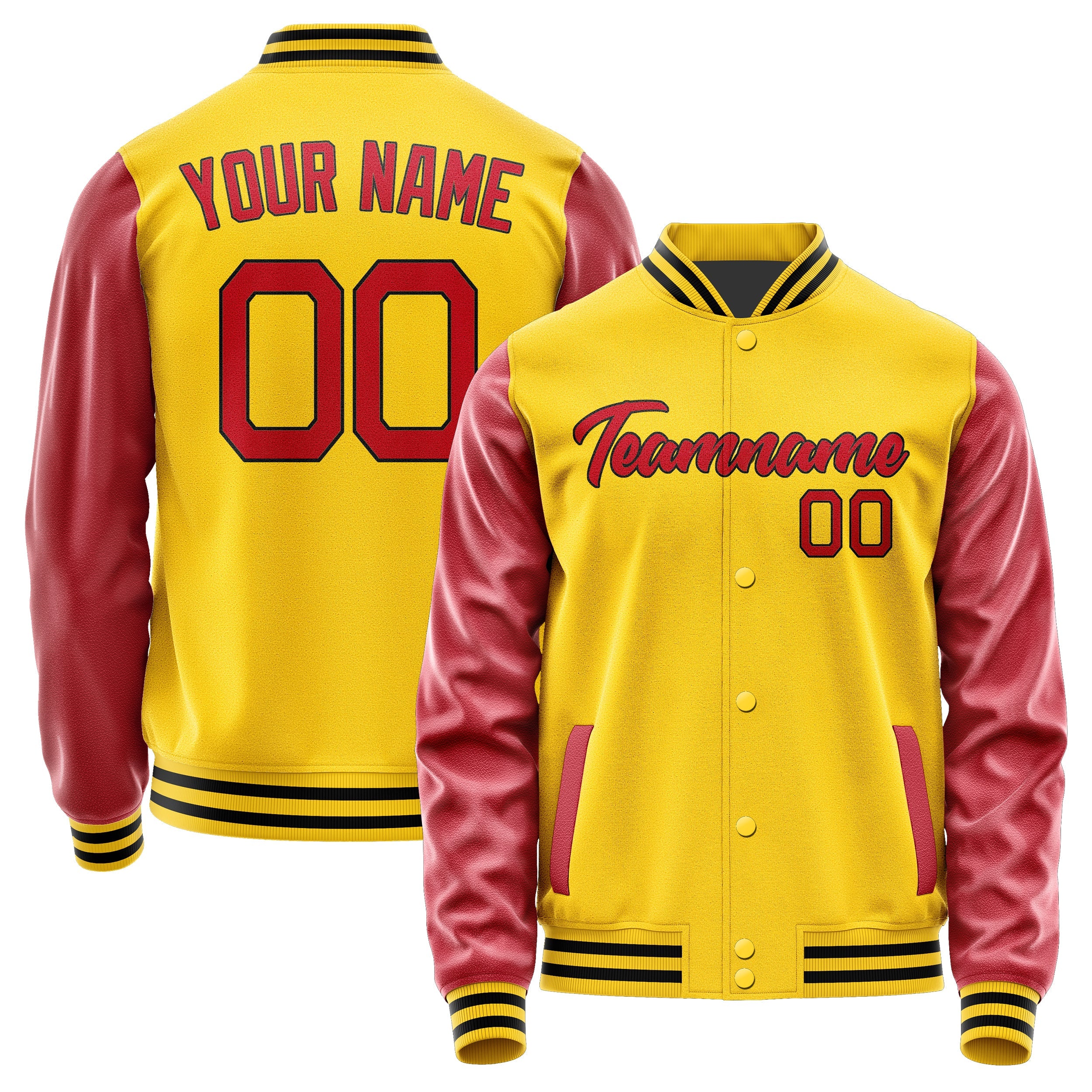 Custom Gold Red Jacket JA3030143017B21714