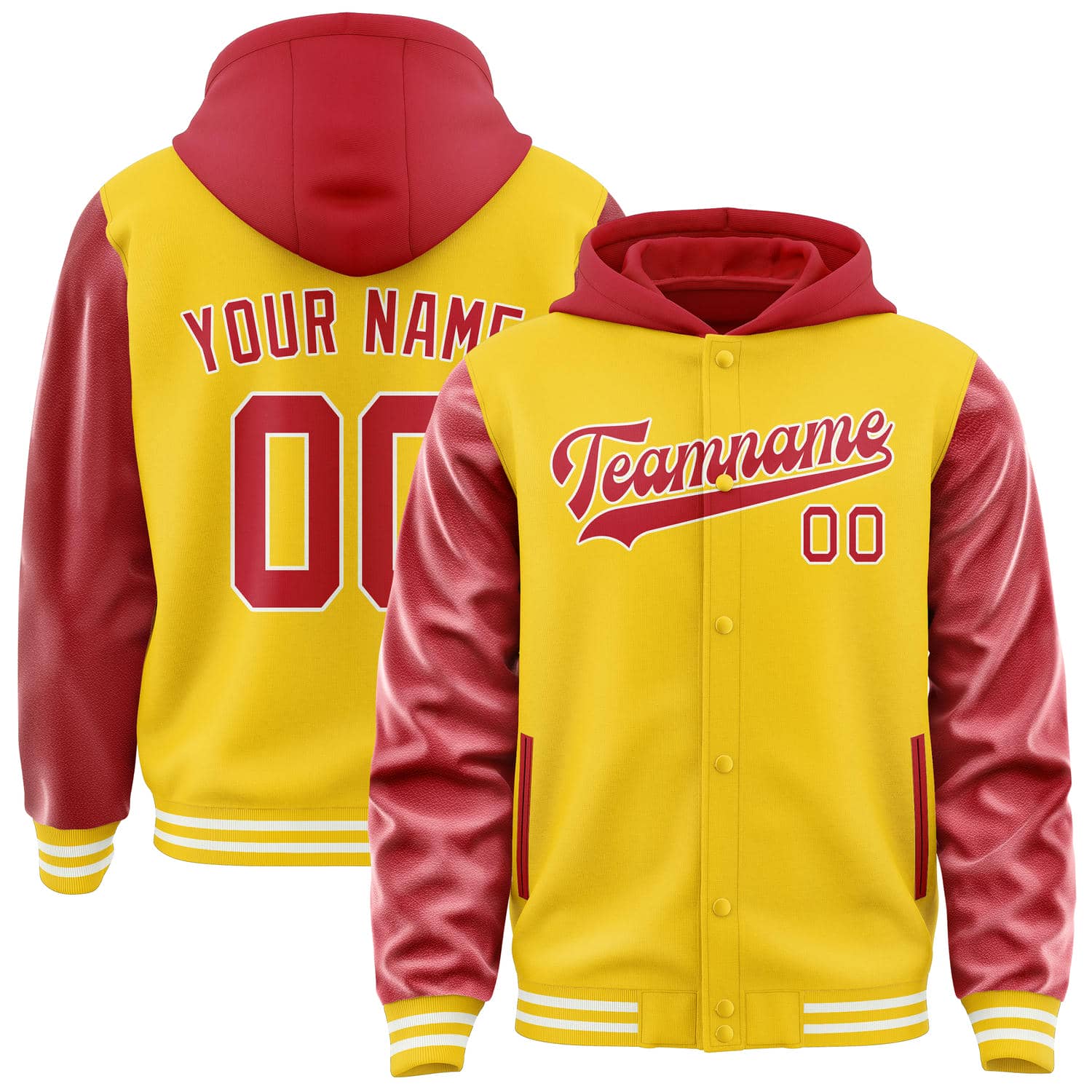 Custom Gold Red Jacket