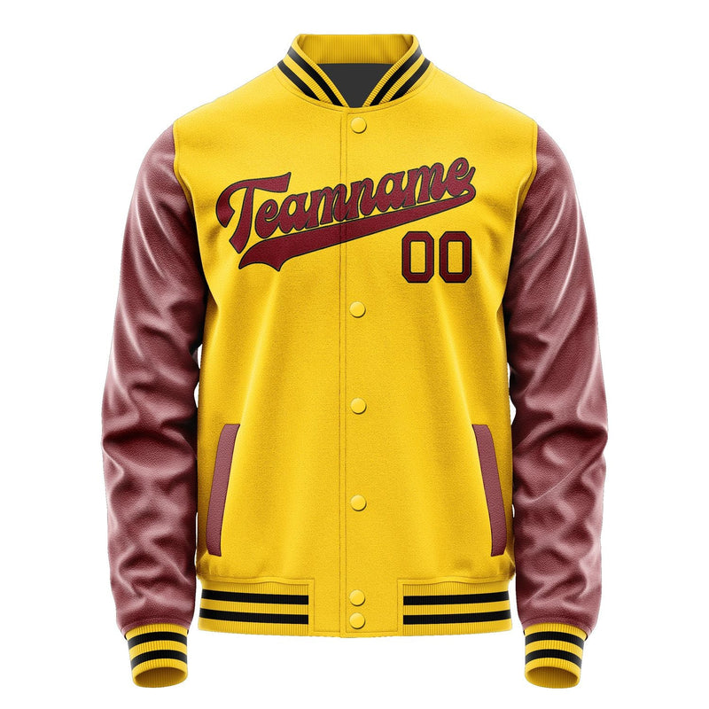 Custom Gold Crimson Red Jacket JA3030153017B31715