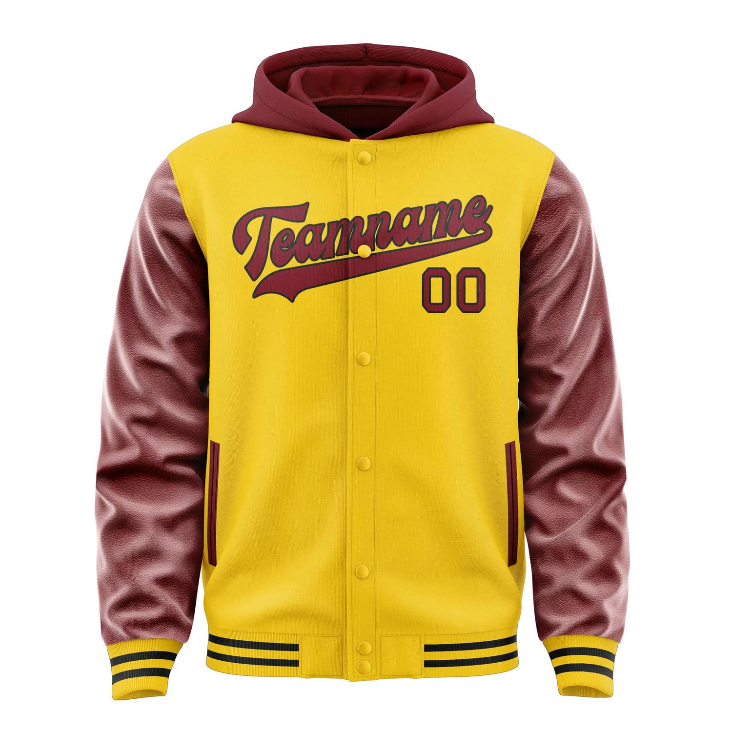 Custom Gold Crimson Red Jacket