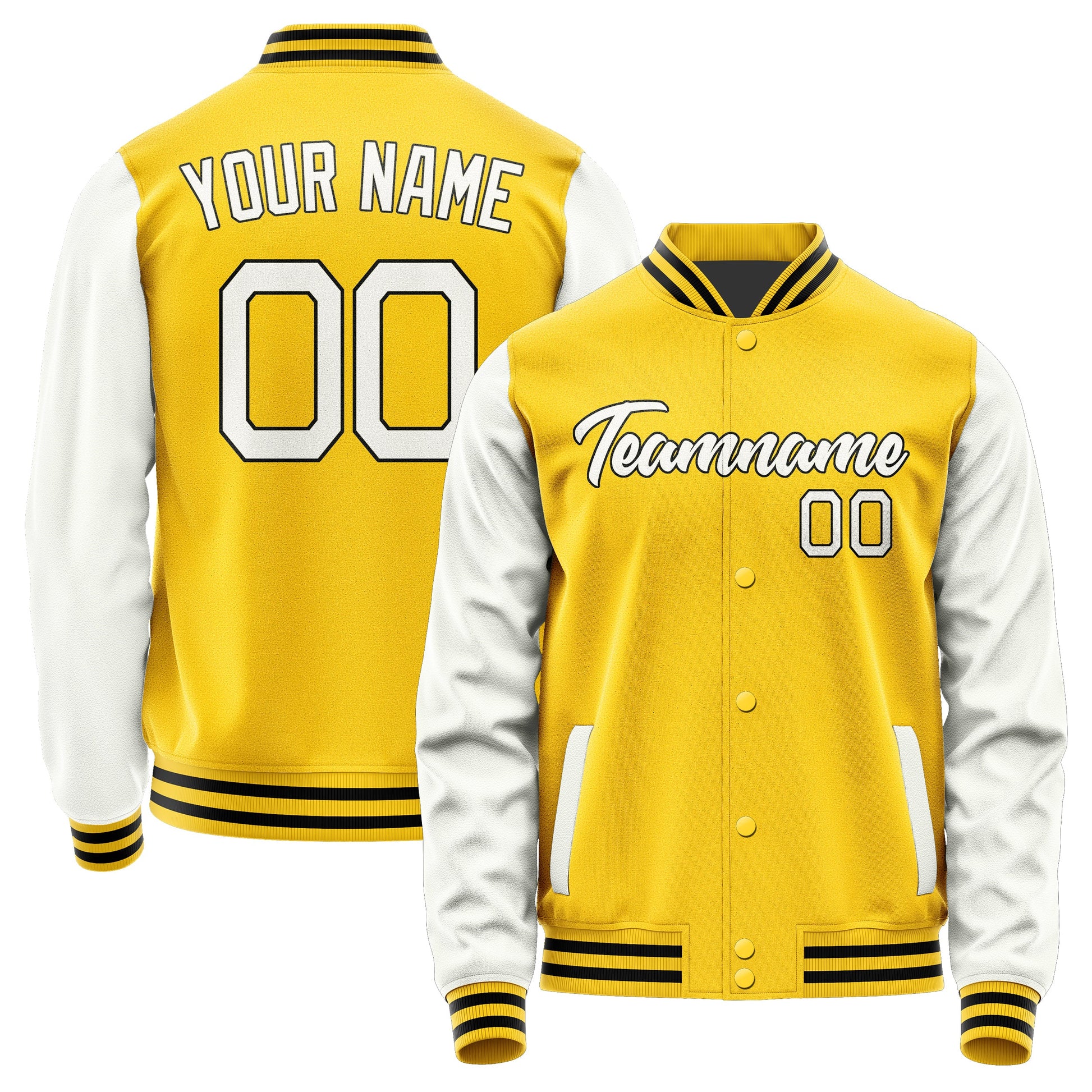 Custom Gold White Jacket JA3030183017B21718