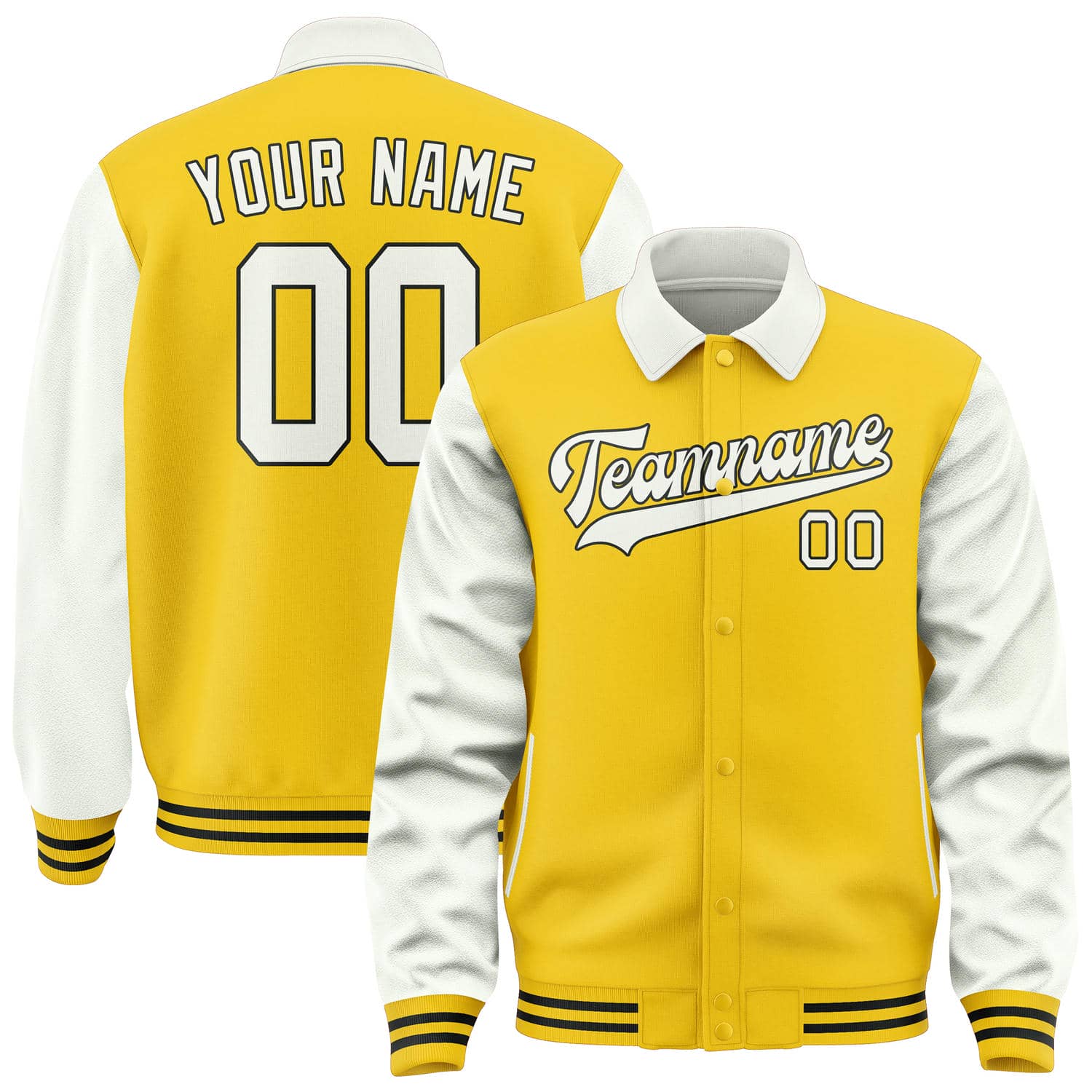 Custom Gold White Jacket