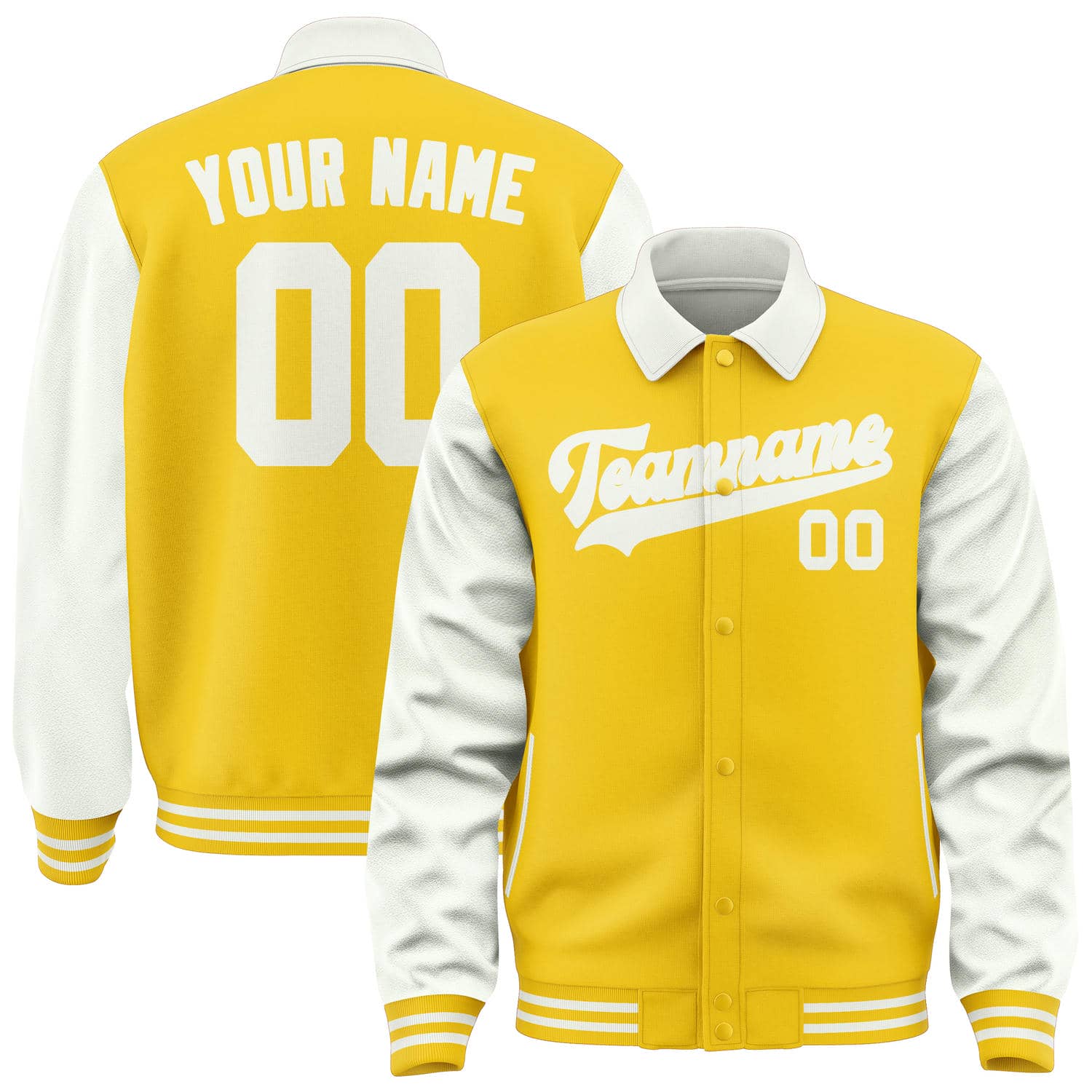 Custom Gold White Jacket