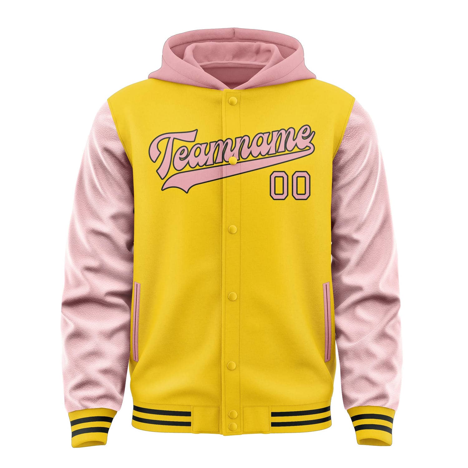 Custom Gold Light Pink Jacket