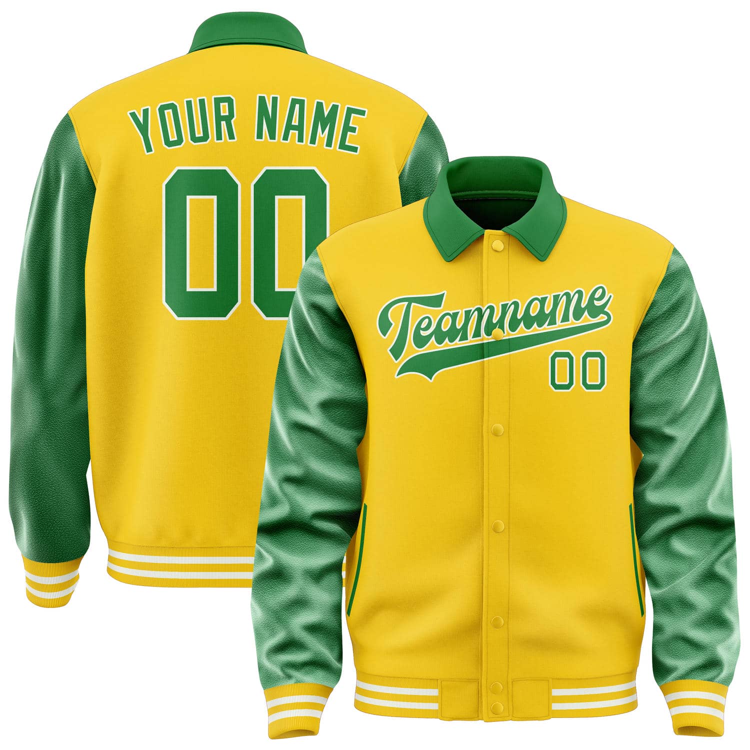 Custom Gold Emerald Green Jacket