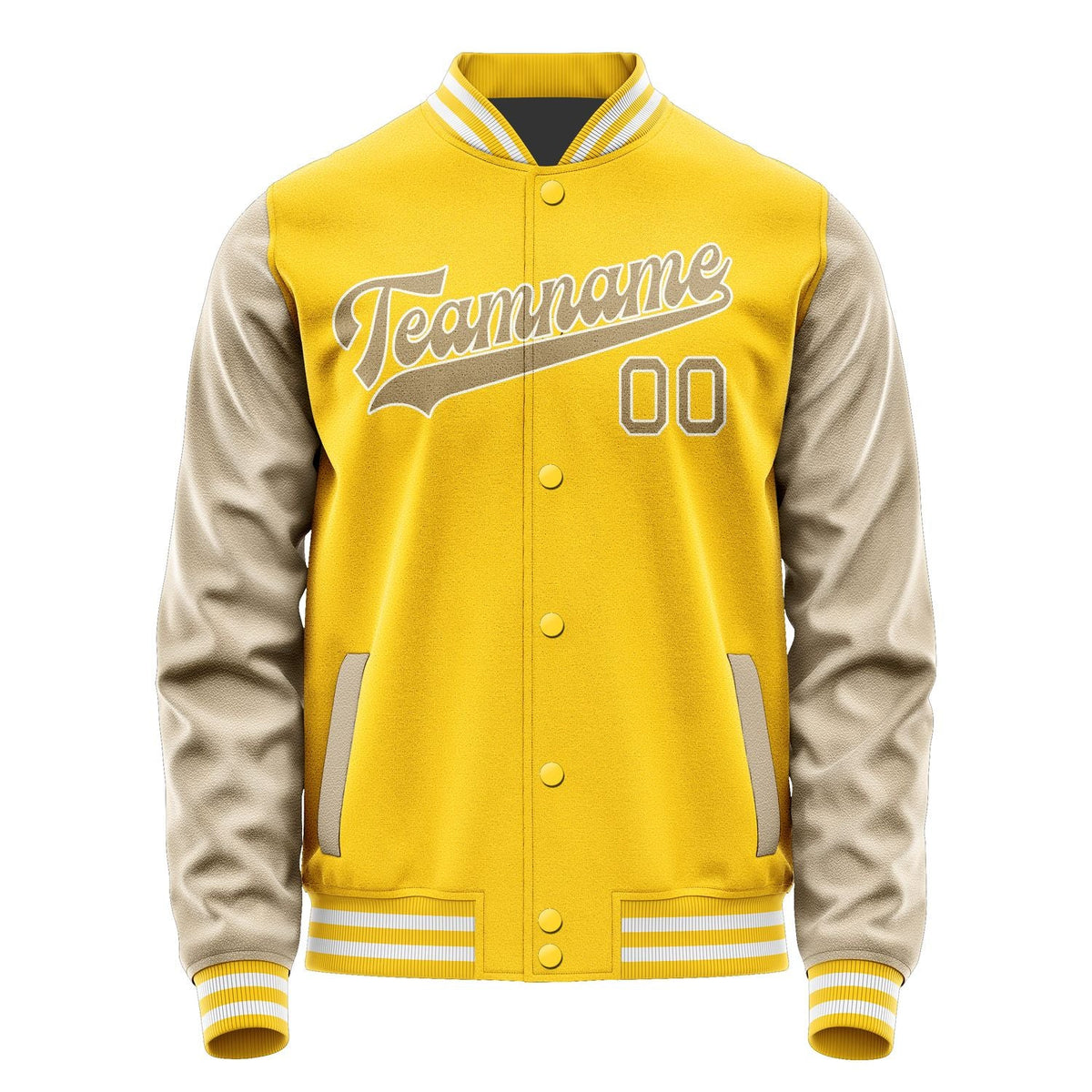 Custom Gold Light Khaki Jacket JA3030253018B31825