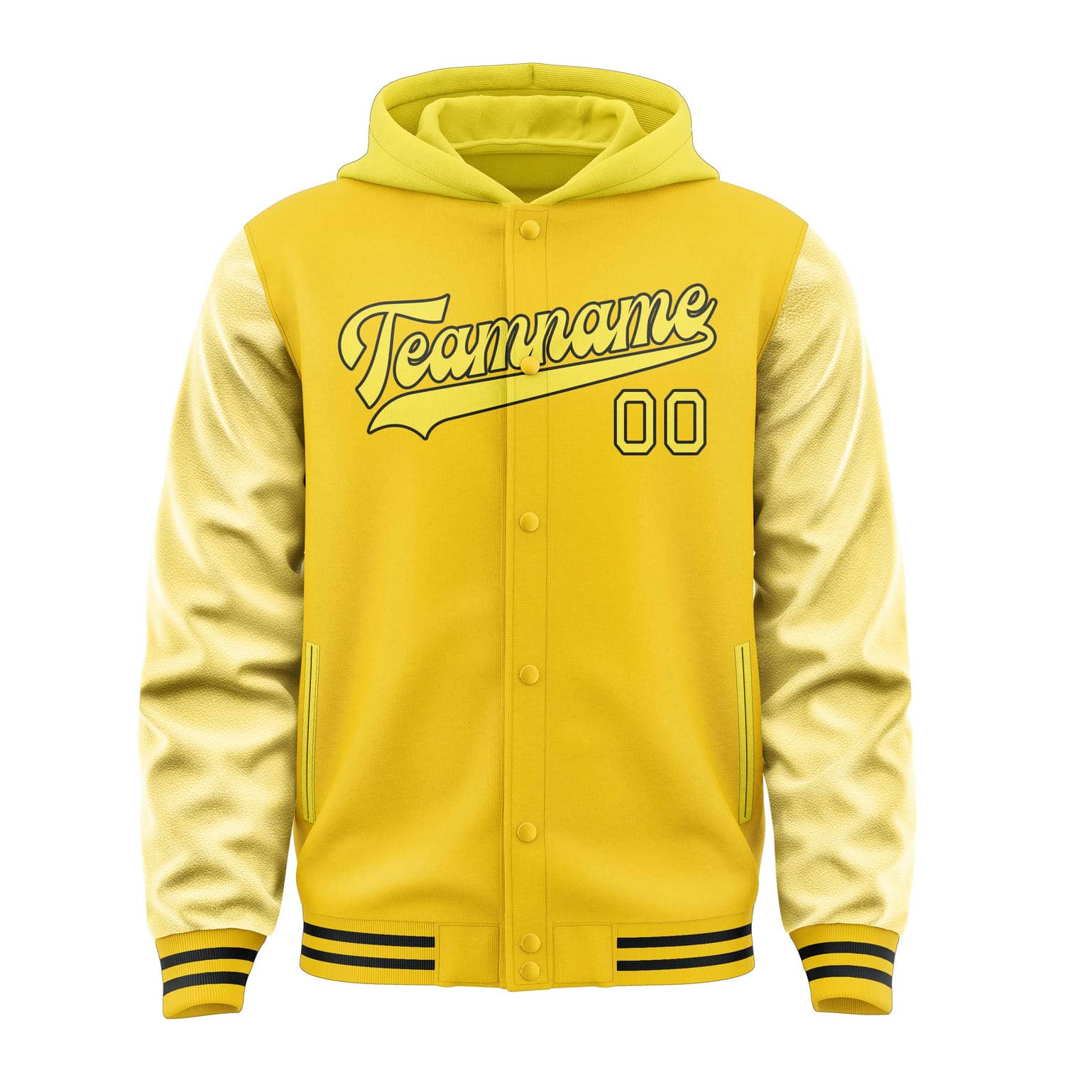 Custom Gold Light Yellow Jacket