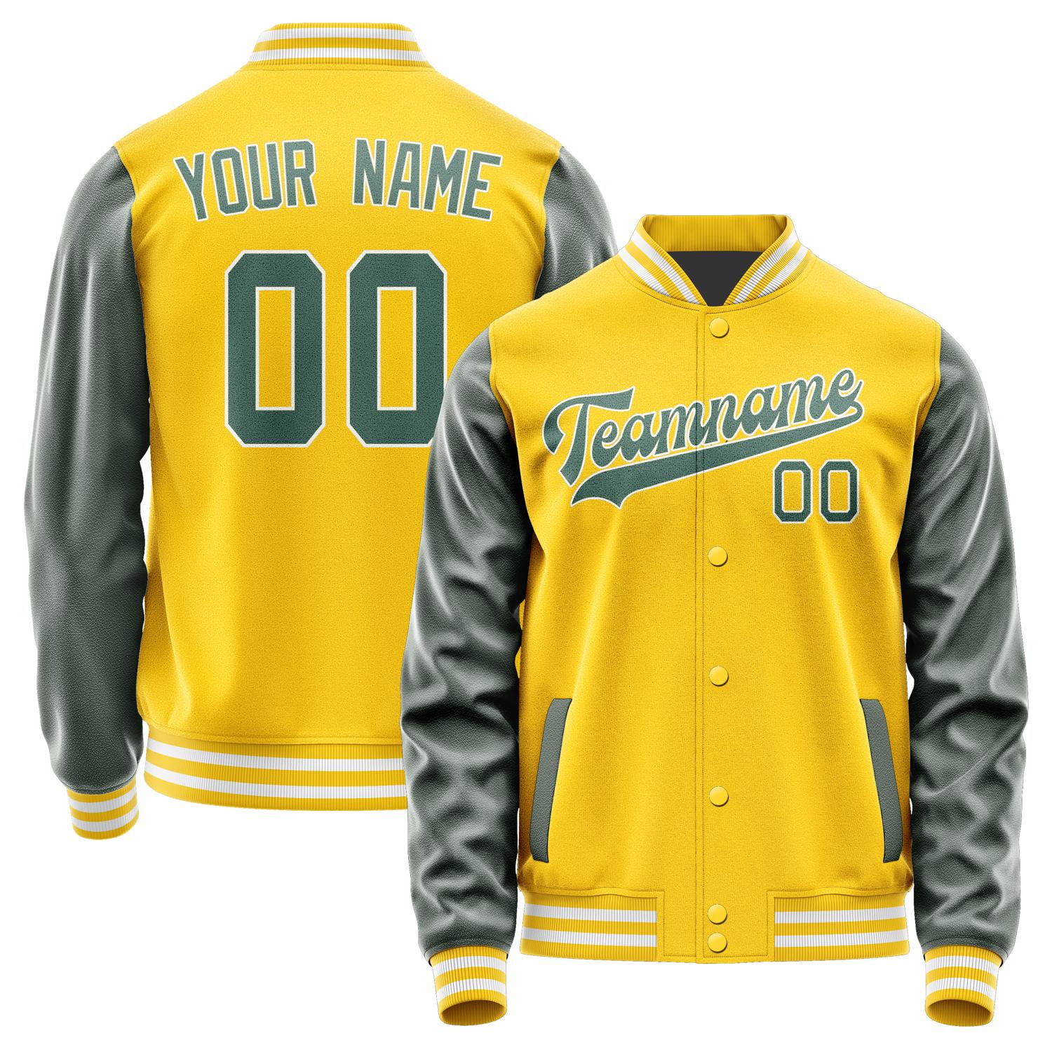 Custom Gold Blue Green Jacket JA3030273018B31827