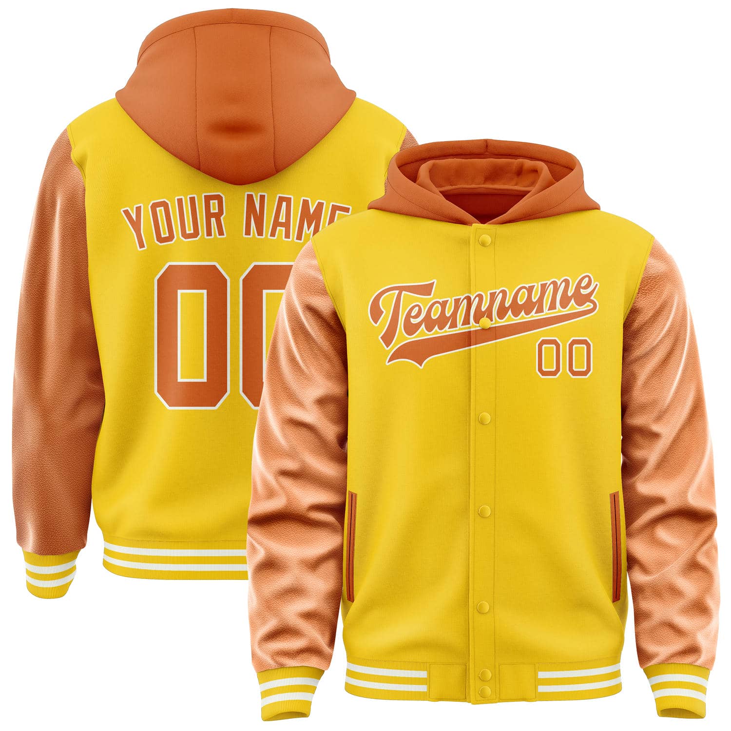 Custom Gold Orange Jacket