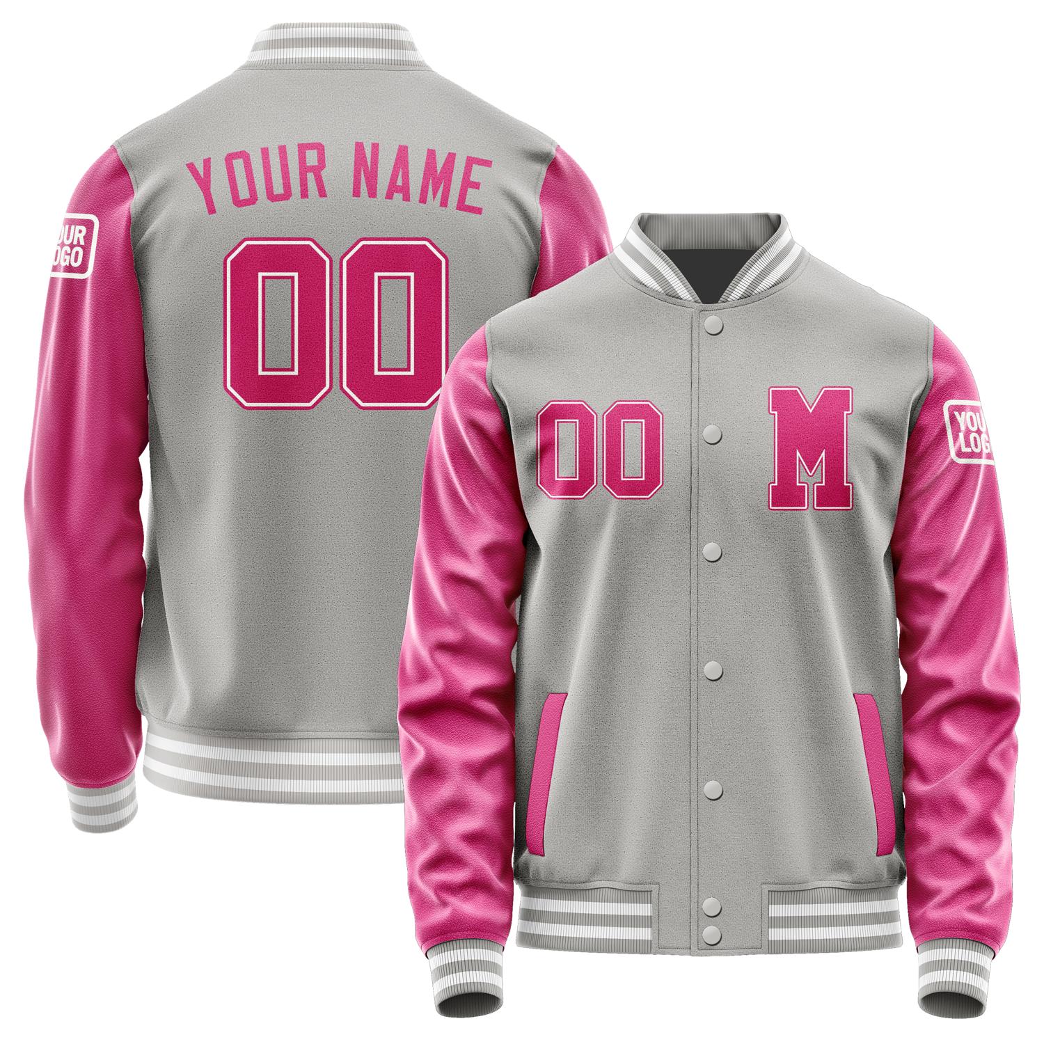 Custom Gray Pink Jacket Jb0404130418131818