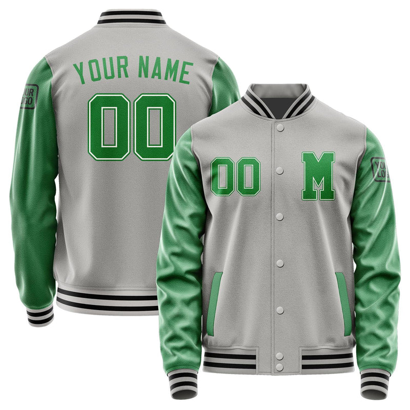 Custom Gray Emerald Green Jacket Jb0404240417241817